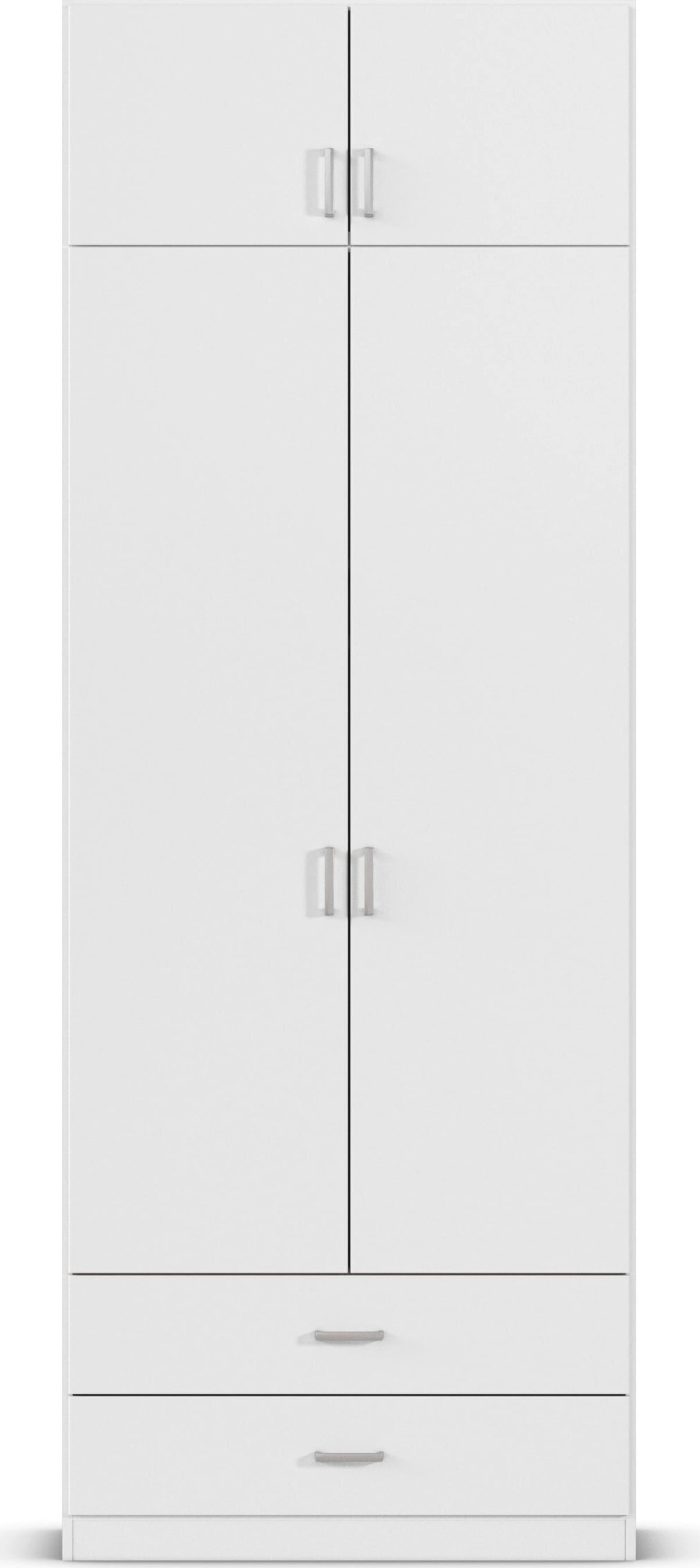 rauch Kleiderschrank »Schrank Garderobe Wäscheschrank GAMMA in 4 Breiten 91-226 cm« 3 verschiedene Ausstattungen BASIC/CLASSIC/PREMIUM (inkl. SOFT-CLOSE),  mit Schubladen und Schrankaufsatz, schlichtes Design MADE IN GERMANY