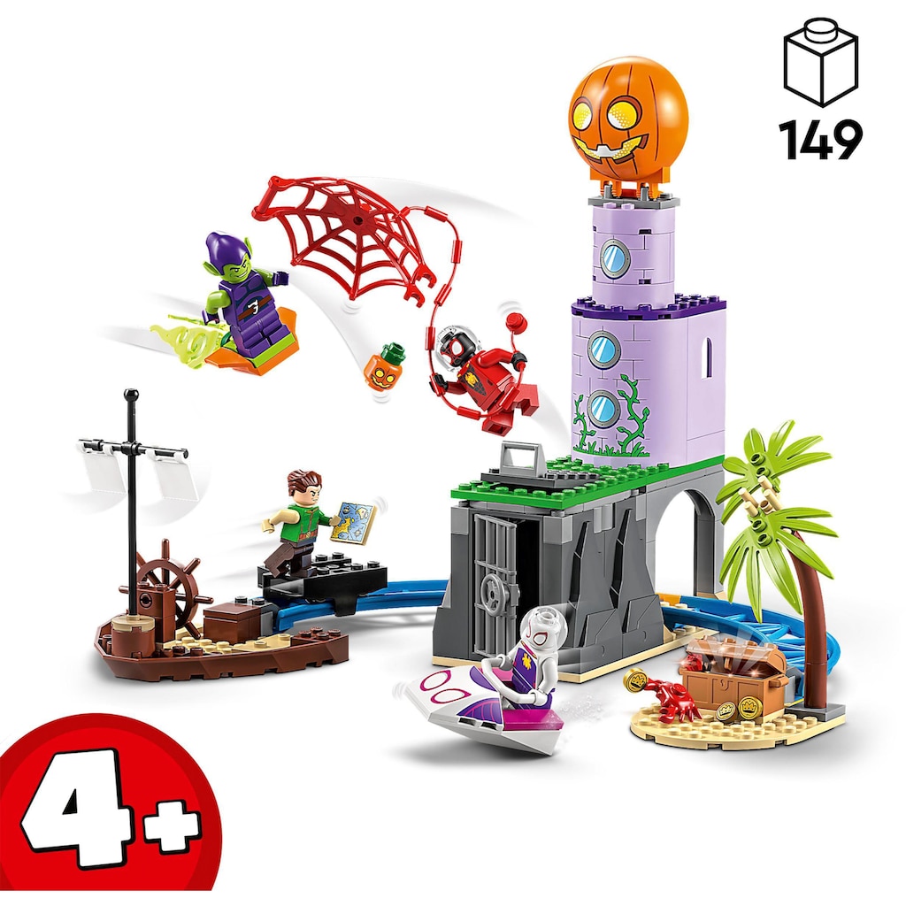 LEGO® Konstruktionsspielsteine »Spideys Team an Green Goblins Leuchtturm (10790), LEGO® Marvel«, (149 St.)