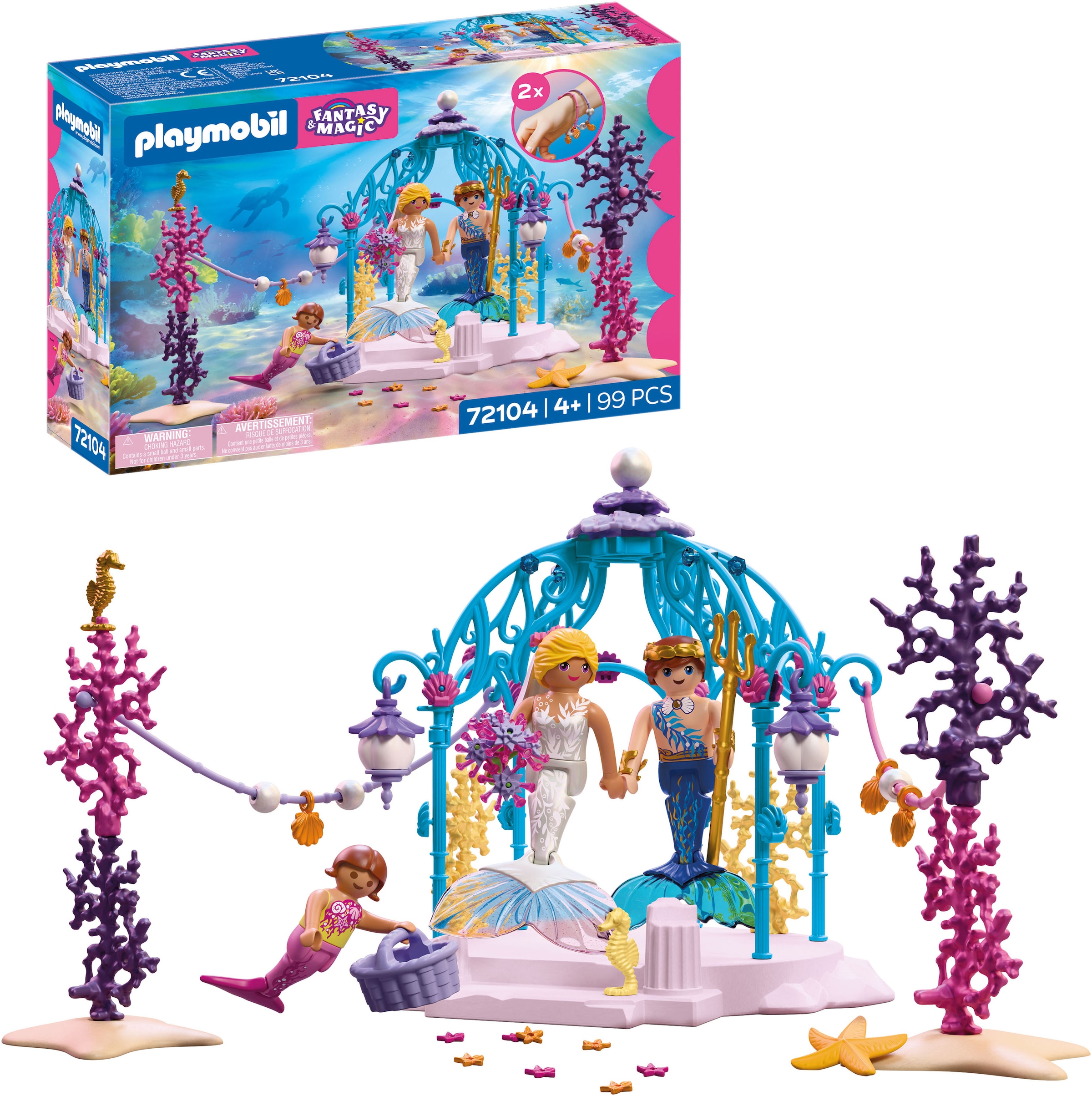 Playmobil® Konstruktions-Spielset »Unterwasserhochzeit (72104), Fantasy & Magic« Made in Europe