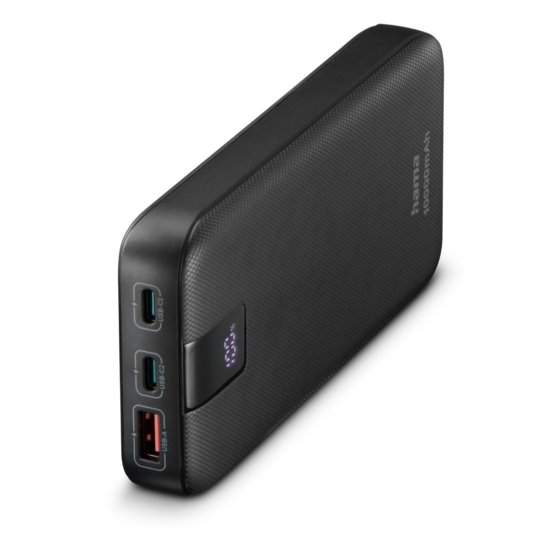 Powerbank »Power Pack 10000 mAh (Schnellladen, 2x USB-C 1x USB-A, mit Ladekabel)«,...