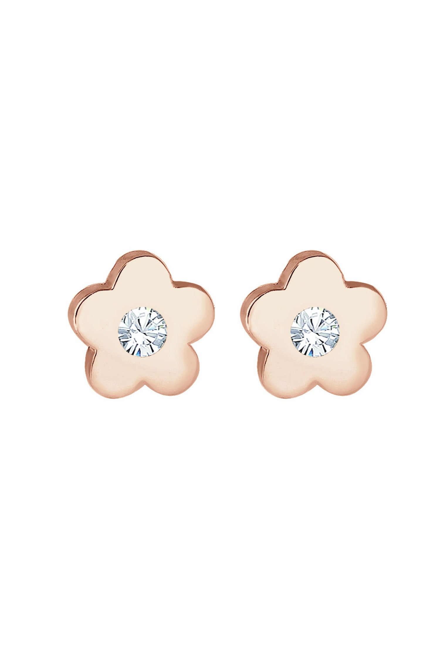 Elli Paar Ohrstecker »Ohrringe Kinder Blume Kristall 925 Silber«