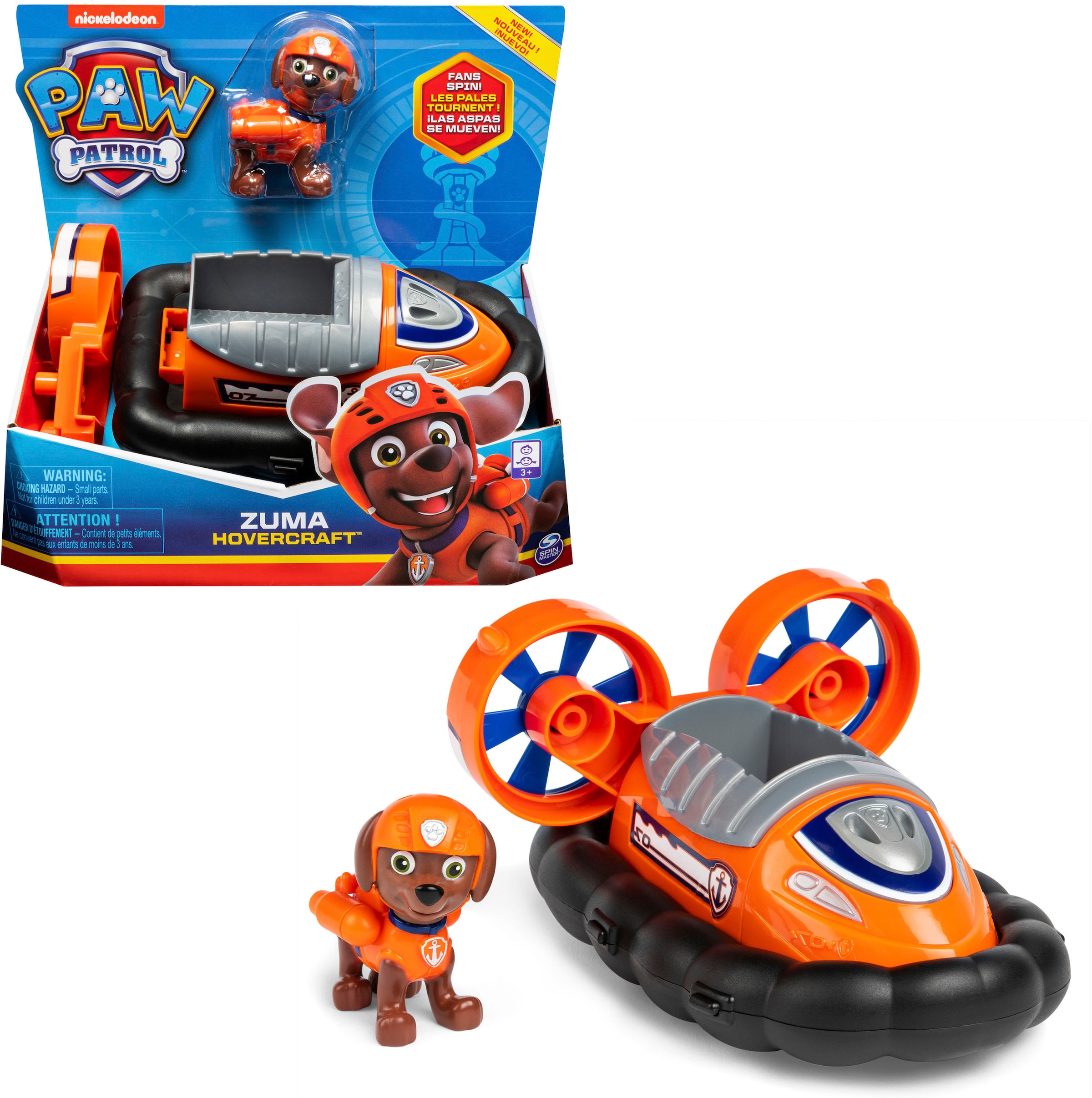 Spin Master Spielzeug-Auto »PAW Patrol, Luftkissenboot-Fahrzeug mit Zuma-Figur«