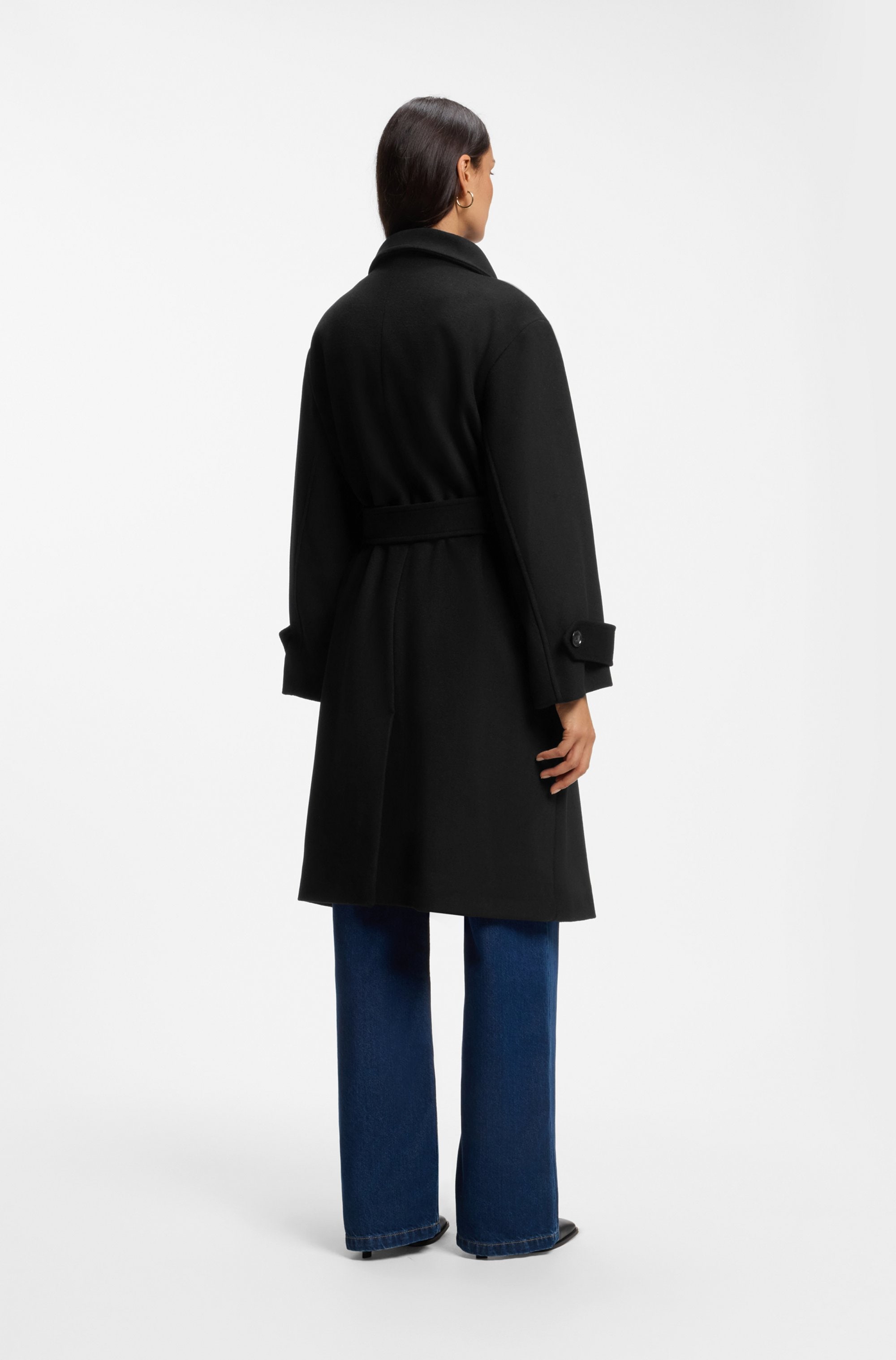 BOSS ORANGE Langmantel »Cayla Premium Damenmode« mit Wolle, Relaxed Fit
