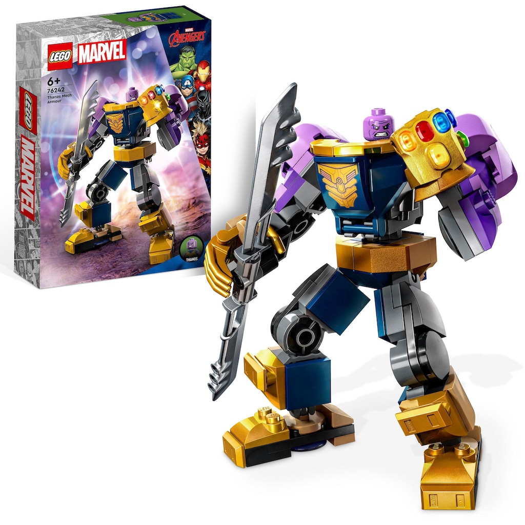 LEGO® Konstruktionsspielsteine »Thanos Mech (76242), LEGO® Marvel«, (113 St.)
