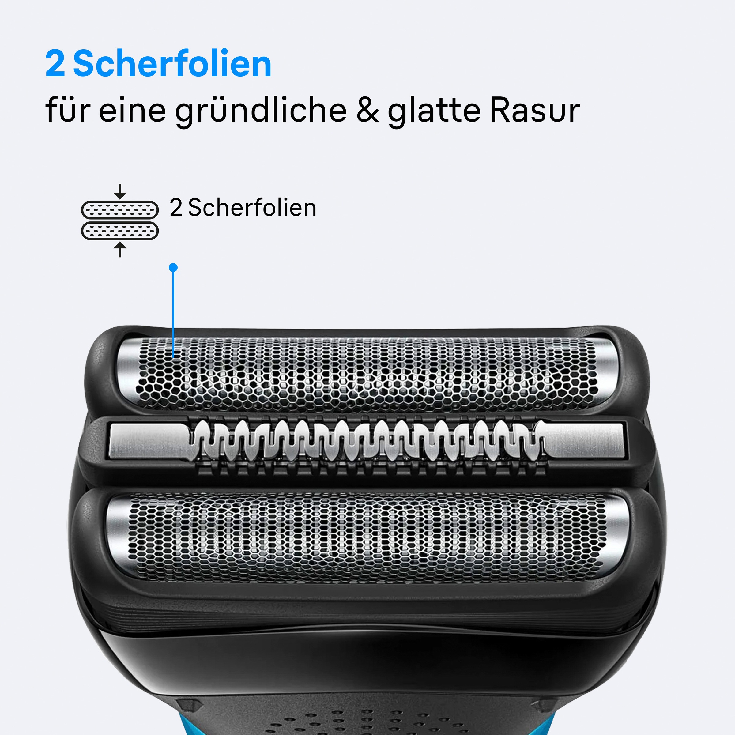 Braun Ersatzscherkopf »Series 3 21B«, Kompatibel mit allen Braun Series 3 Rasierern, ORIGINAL vom Hersteller