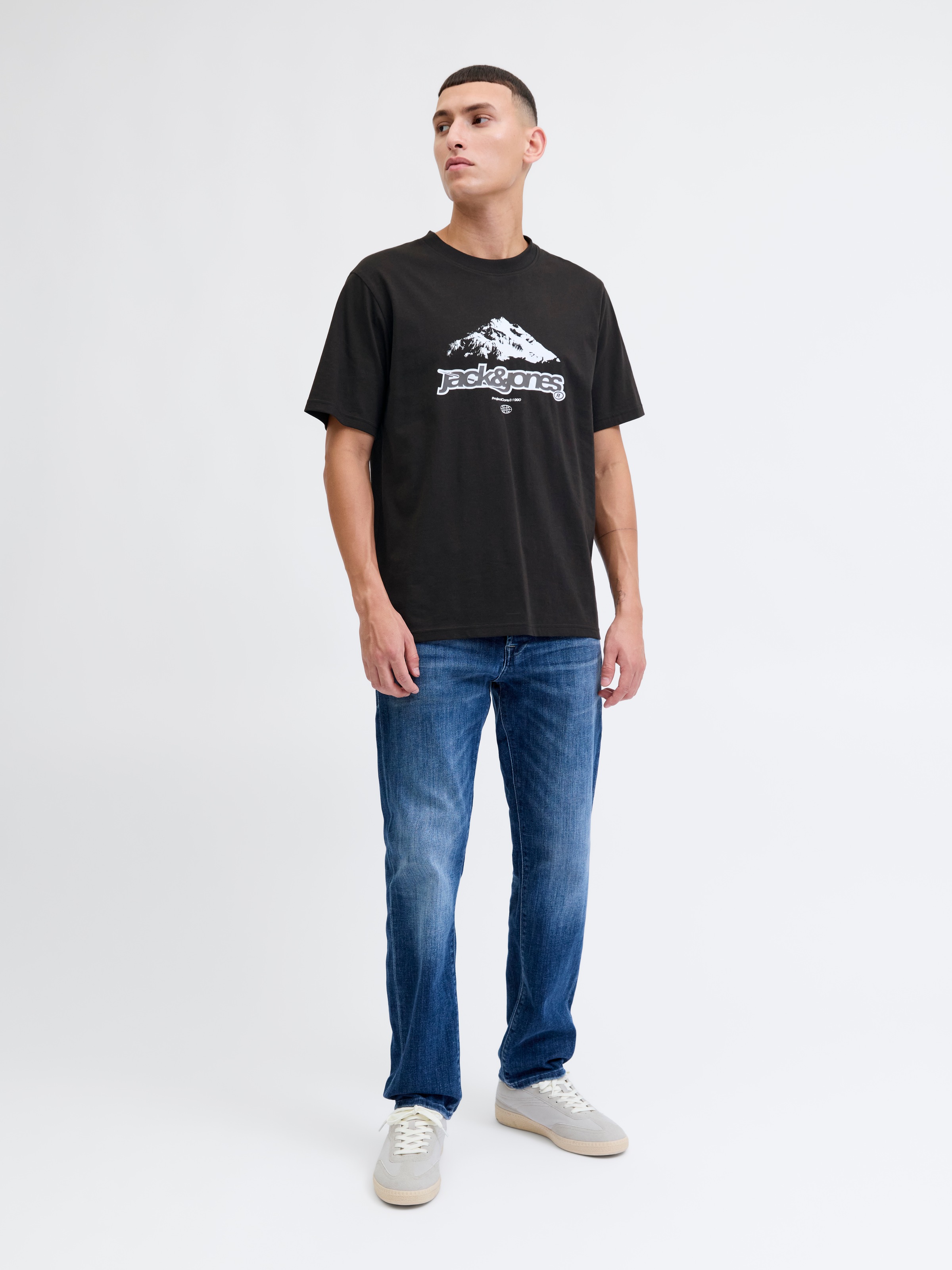 Jack & Jones T-Shirt »JCOFLARE BRAINDING TEE SS CREW NECK«