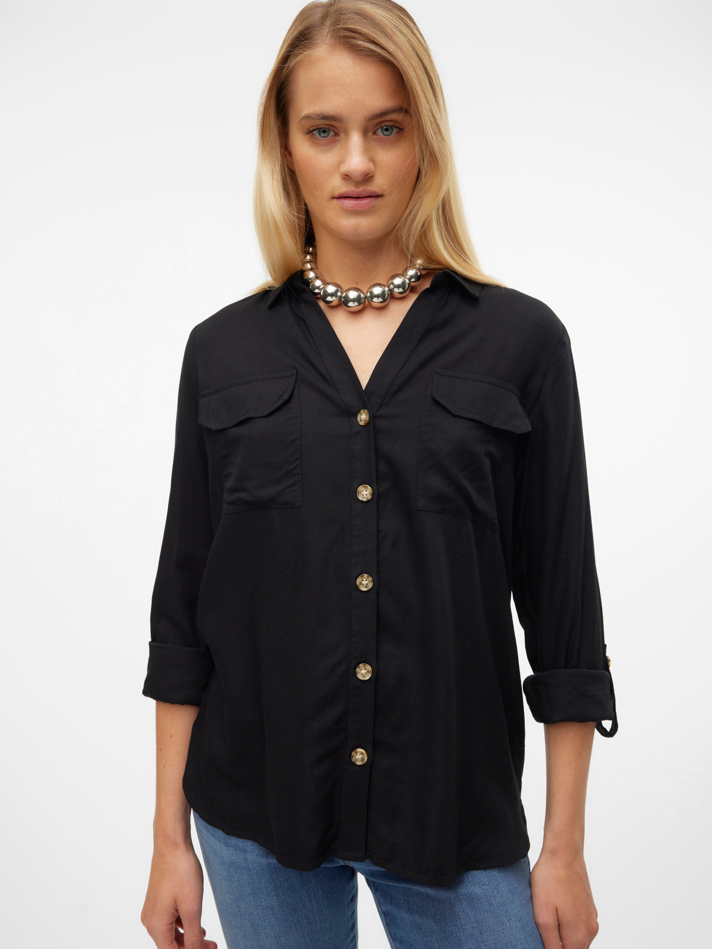 Vero Moda Hemdbluse »VMBUMPY L/S SHIRT NEW WVN GA NOOS«