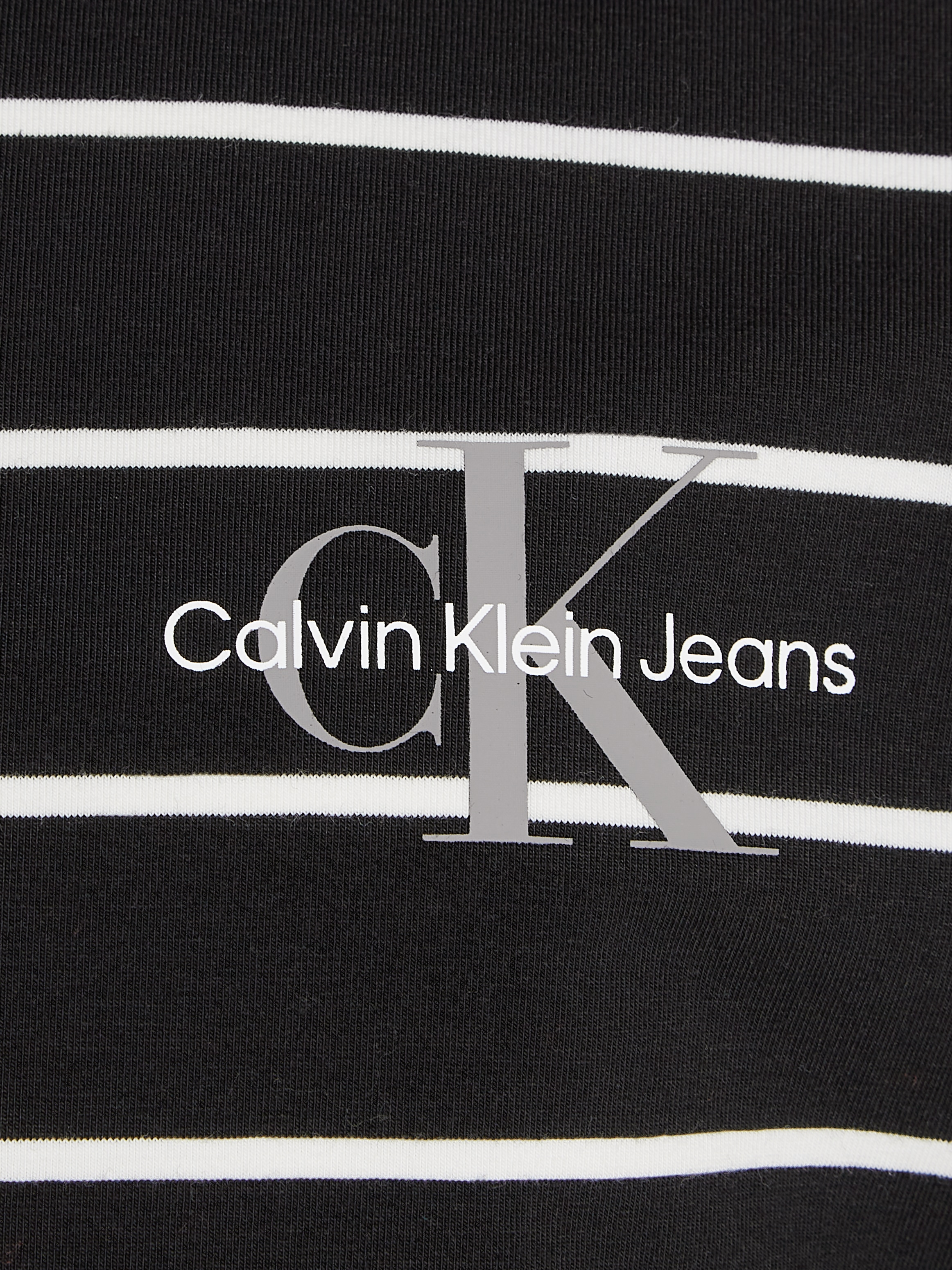 Calvin Klein Jeans Rollkragenshirt »Slim Roll Neck Stripe Ls T-Shirt«, für Kinder bis 16 Jahre und mit Logoschriftzug
