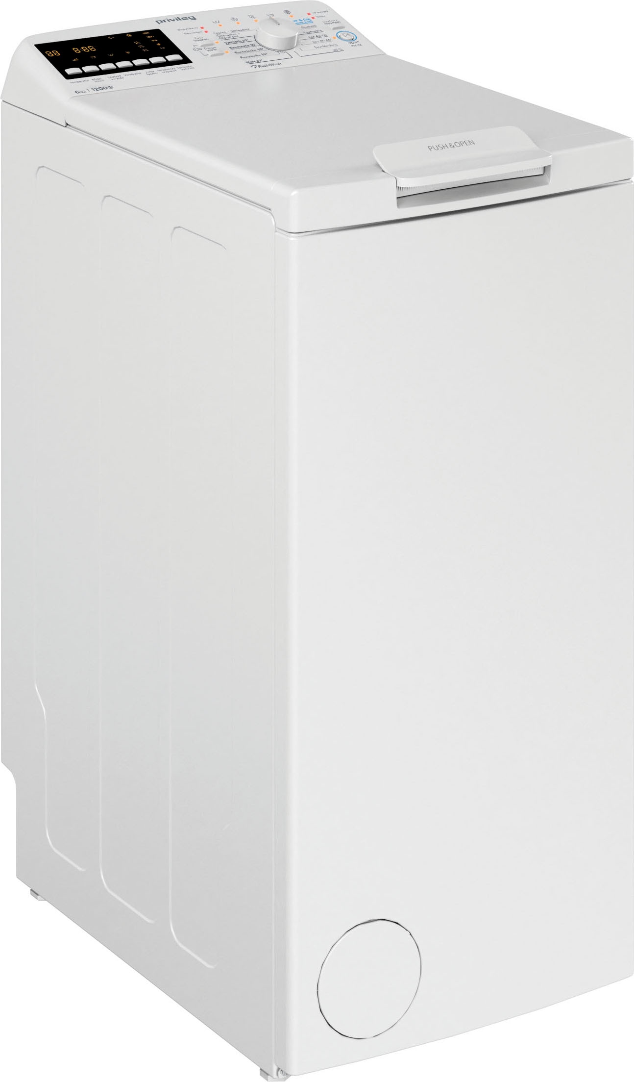 Privileg Waschmaschine Toplader »PWT Class B6 S5 N«, 6 kg, 1200 U/min, Turn&Go, Rapid Wash, Mix 45 min. bei voller Beladung, SoftOpening