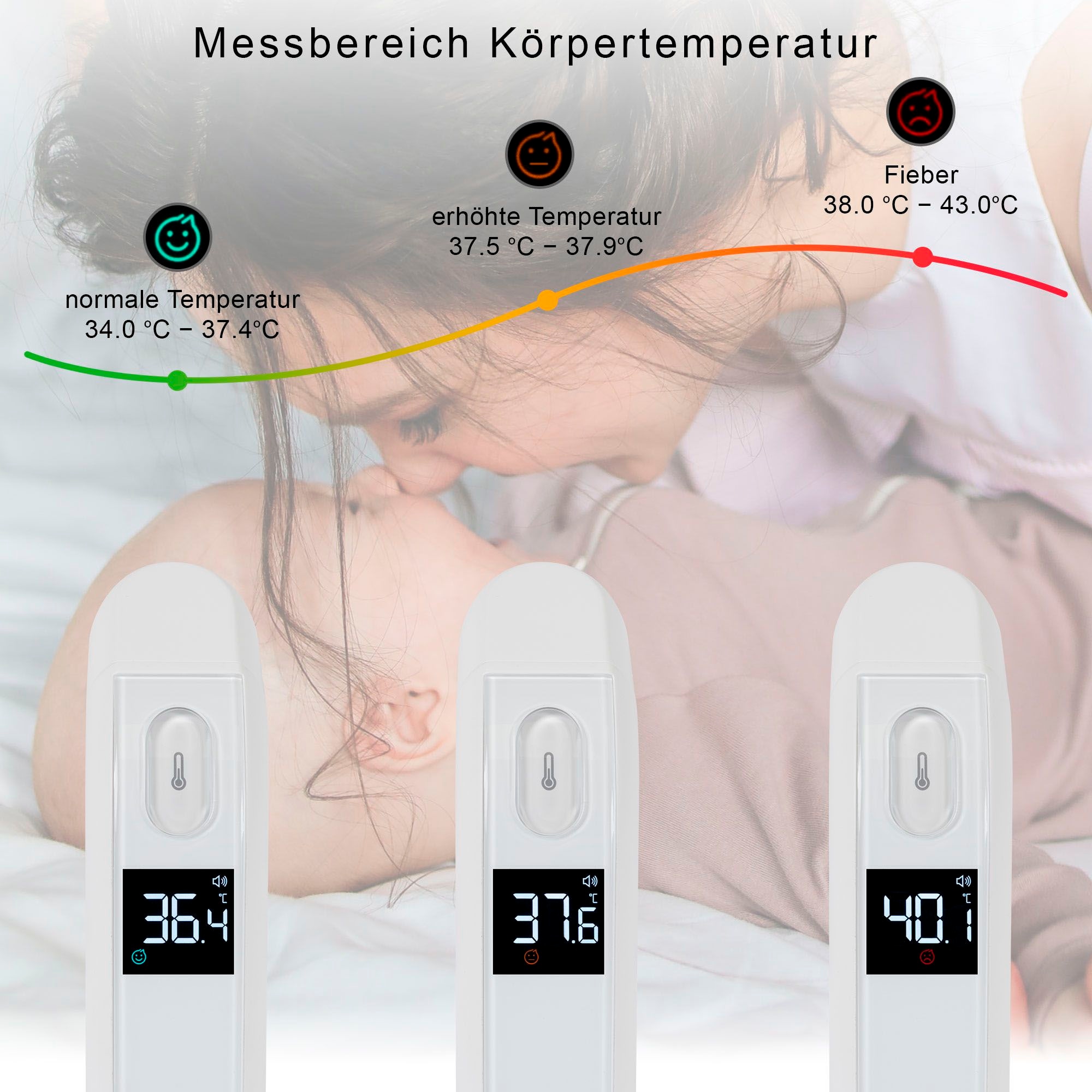 ProfiCare Stirn-Fieberthermometer »PC-FT 3095«