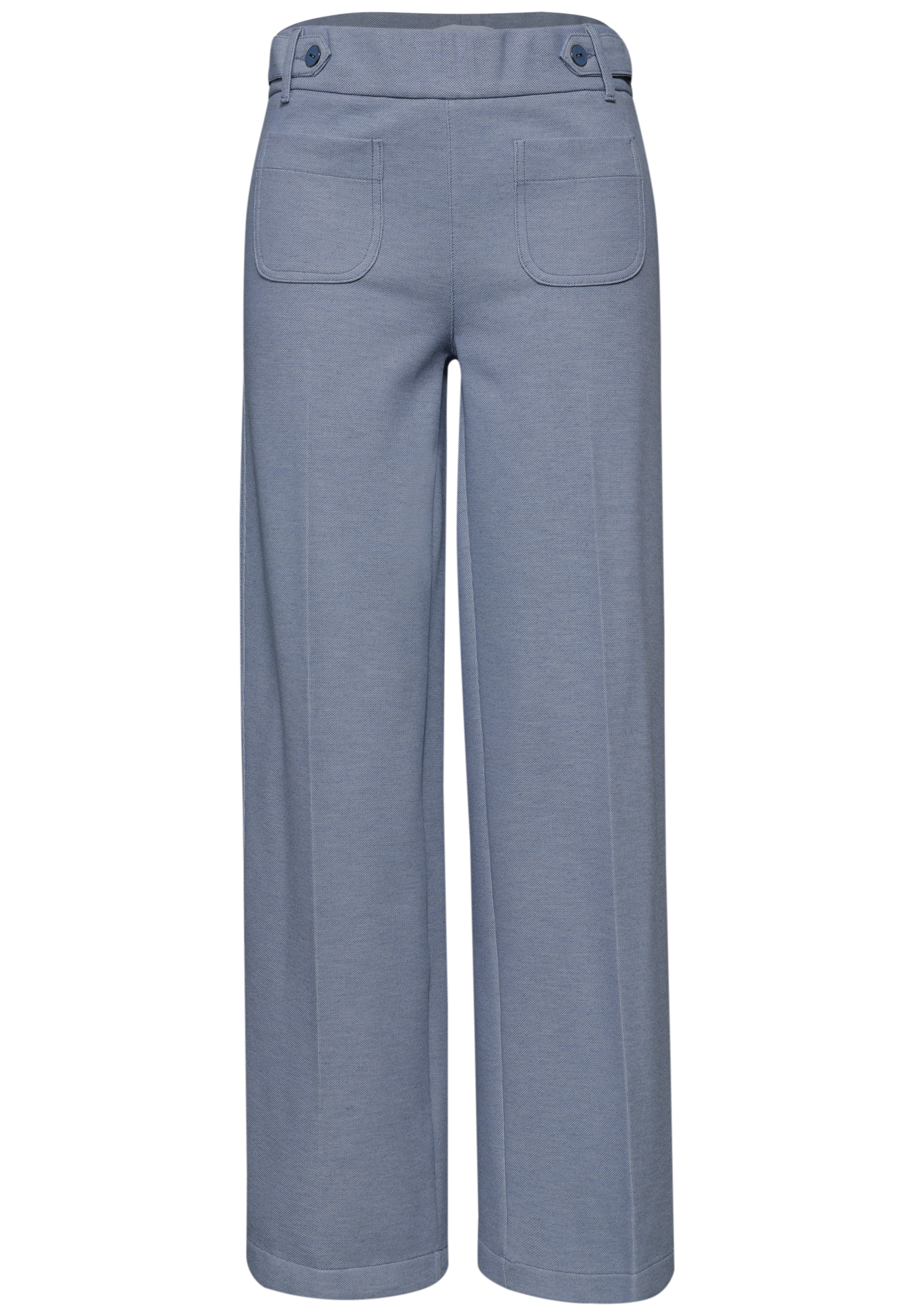 STREET ONE Stoffhose  Wide Leg Hose mit Knopf-Details