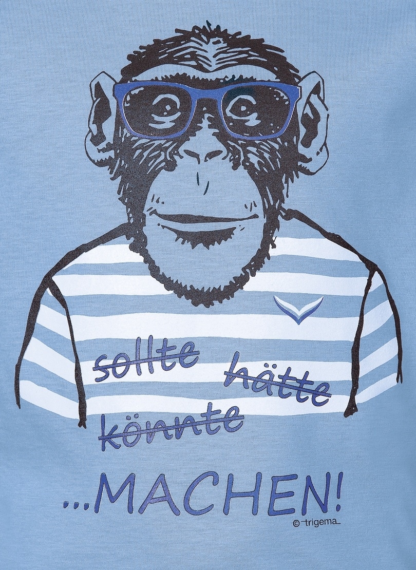 Trigema T-Shirt »TRIGEMA OTTO T-Shirt Affen-Druckmotiv« bei bestellen mit großem