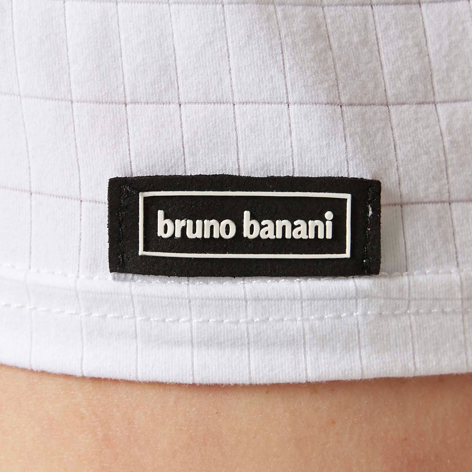 Bruno Banani Rundhalsshirt »CHECK LINE 2.0« hüftbedeckend, elastisch