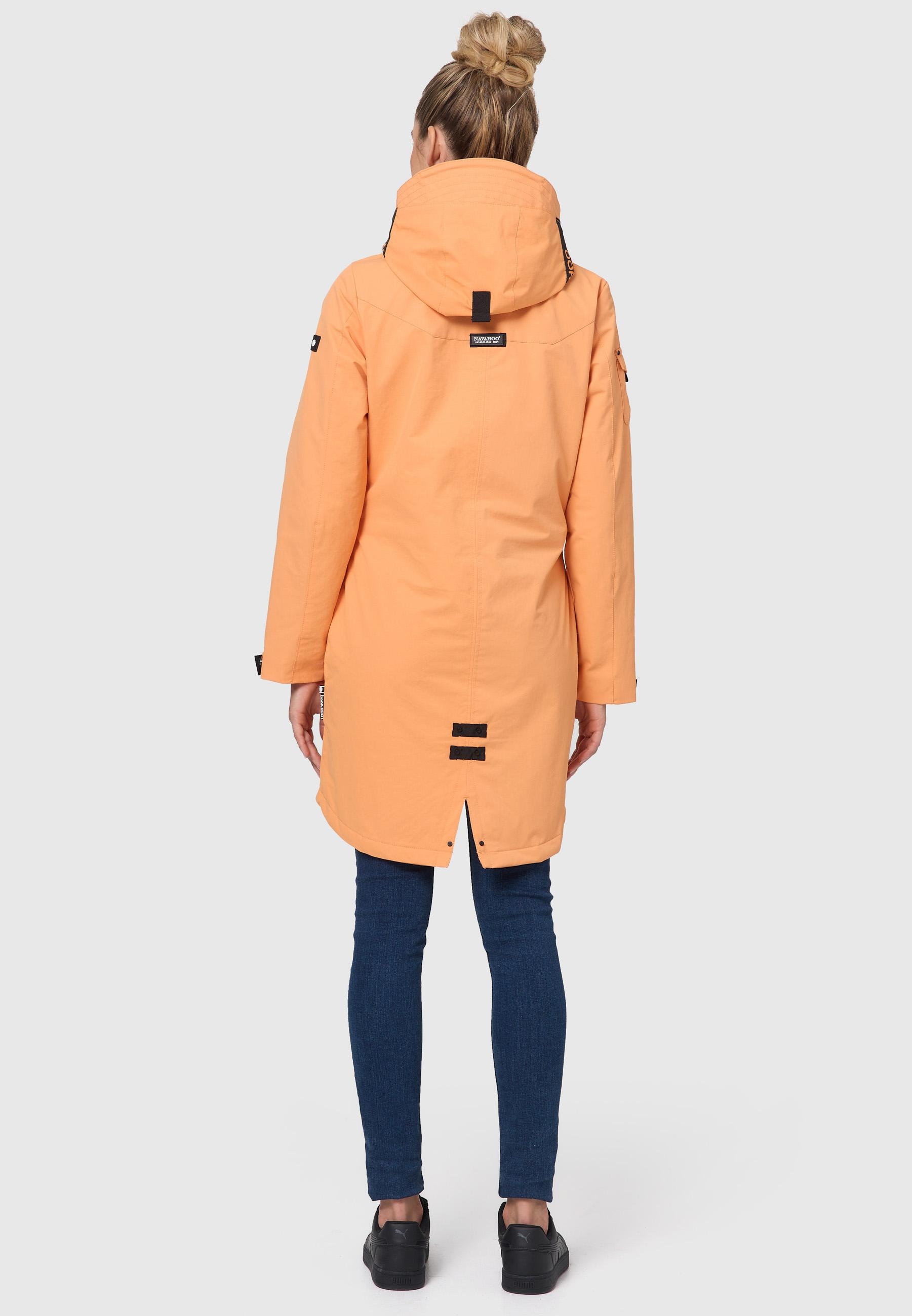 Navahoo Outdoorjacke »Übergangsjacke Pfefferschote«, mit Kapuze, moderne Damen Übergangsjacke mit Kapuze