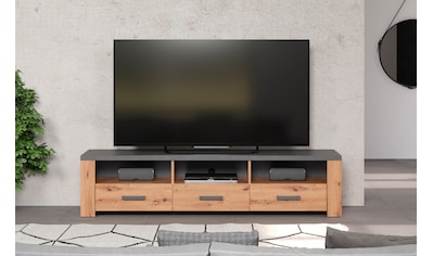 TV-Board »Ambres«, (1 St.), matte Echtholzoptik, ca. Maße BxH: 180x43 cm, TV Schrank,...
