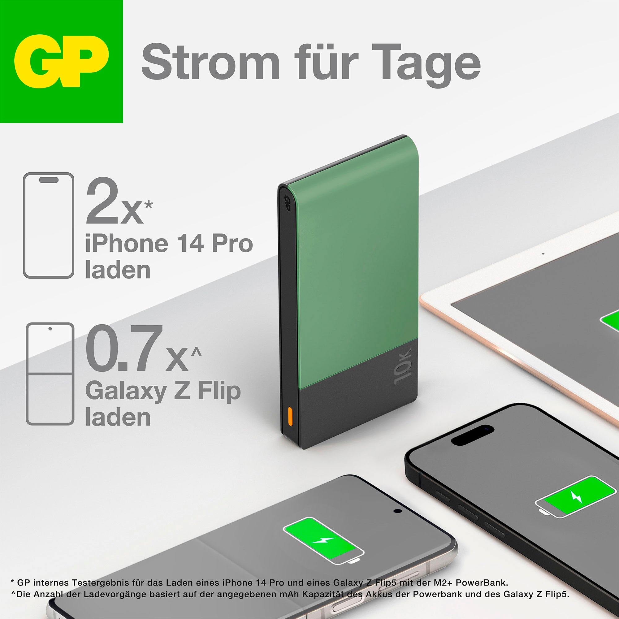 GP Batteries Powerbank »M2+, 10.000 mAh«, 10000 mAh