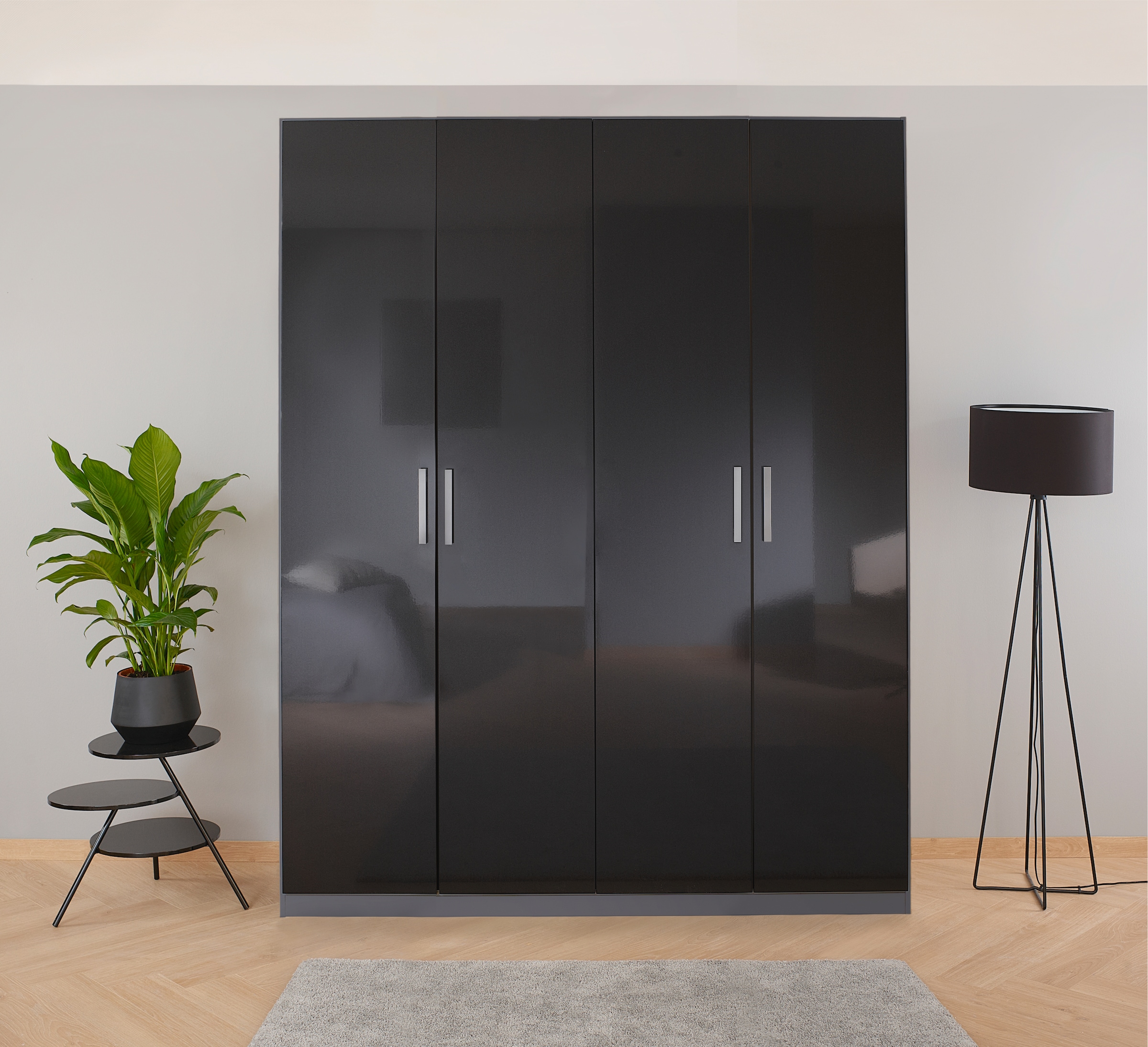 rauch Drehtürenschrank »Kleiderschrank Schrank Garderobe Ankleide KOLUNA mit Hochglanz-Front« Breiten 181/226/271/315 cm Höhen 210/229 cm,  inkl. 2 Innenschubladen sowie extra Böden MADE IN GERMANY