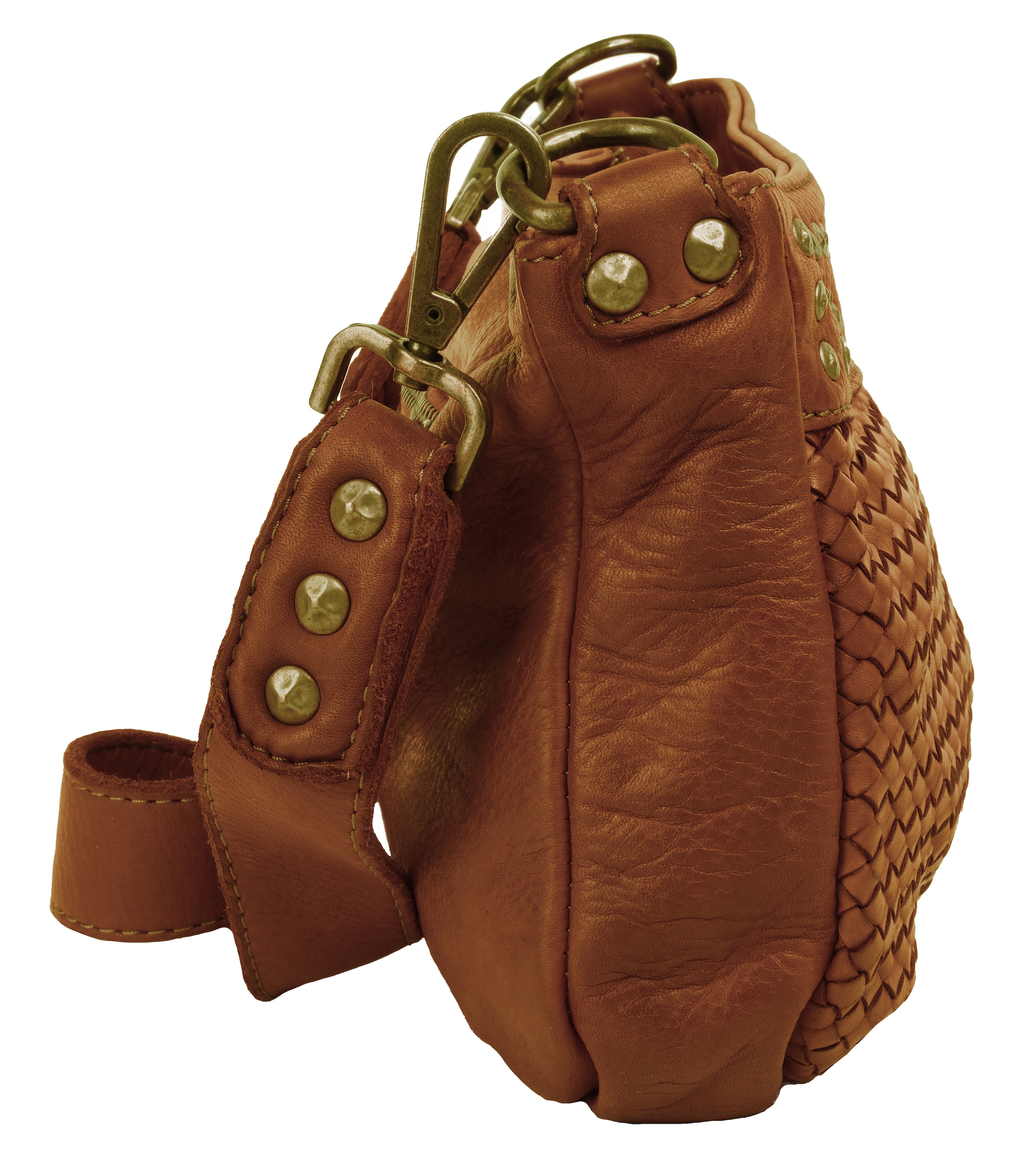 Samantha Look Umhängetasche echt Leder, Made in Italy