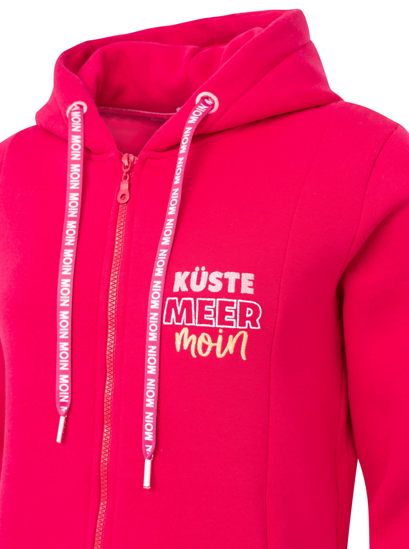 Zwillingsherz Jerseymantel »"Küste Meer Moin"«, mit großem Motiv am Rücken