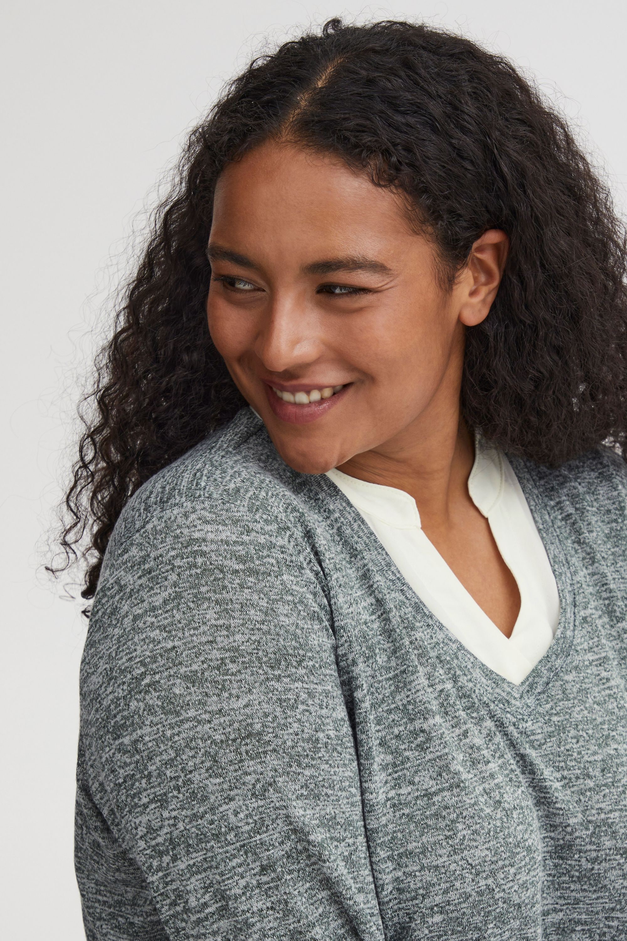 fransa Strickfleece-Pullover »Strickpullover FPRexan«