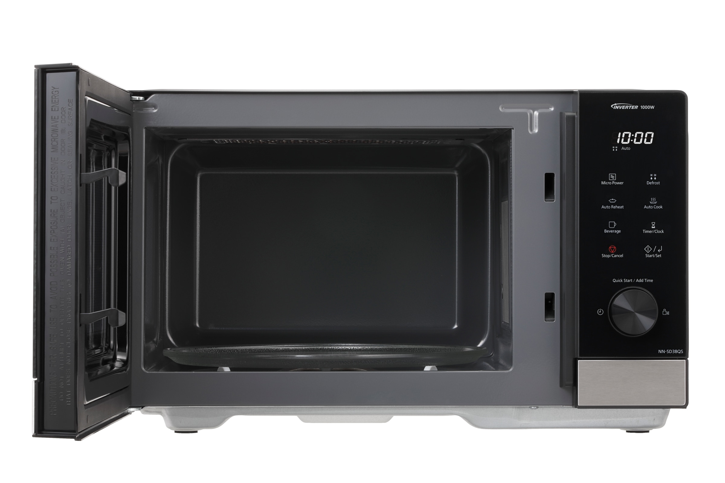 Panasonic Mikrowelle »NN-SD38QSEPG«, Mikrowelle, 1000 W, Inverter Technologie