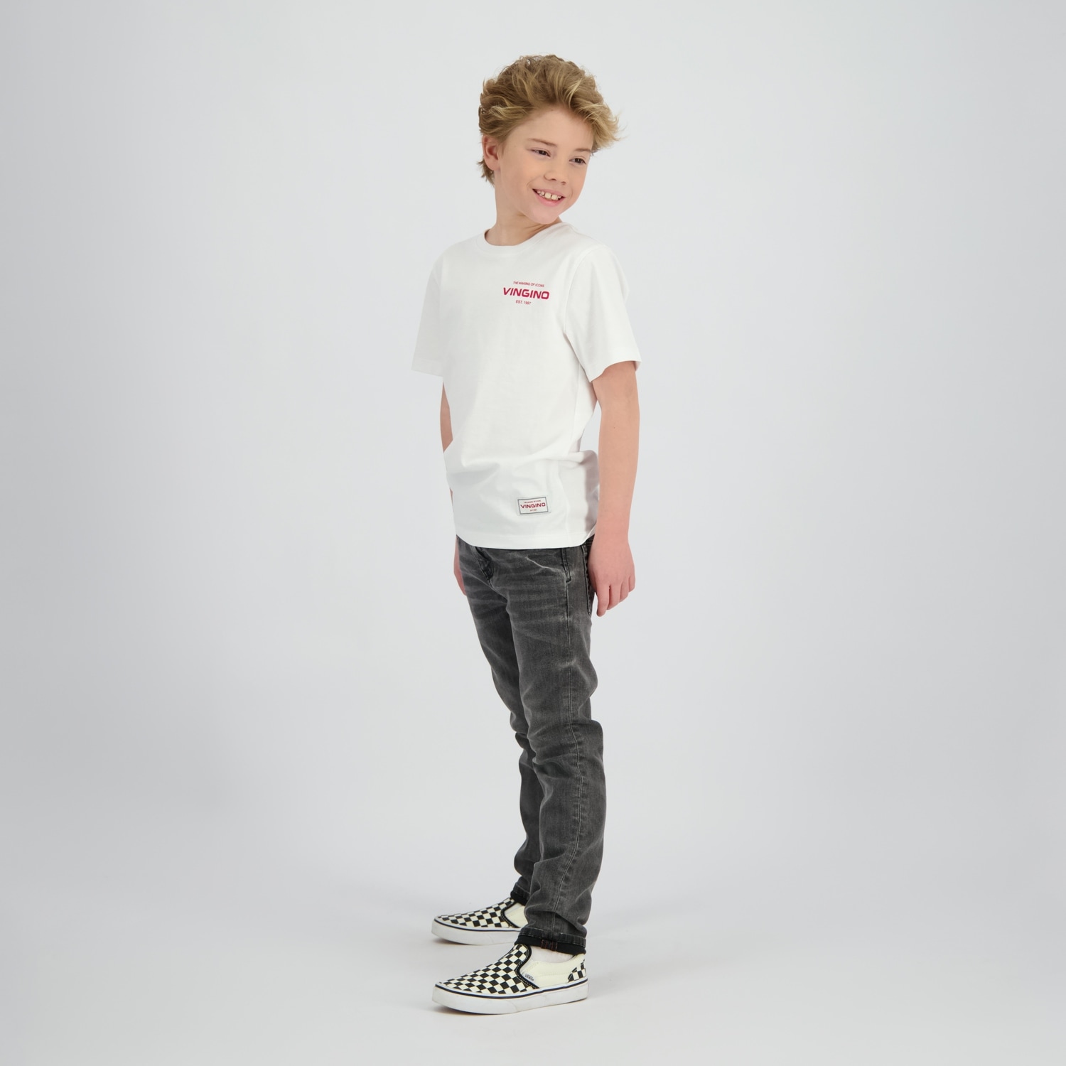 Vingino T-Shirt mit Front-Print und großen Rückenprint, for boys