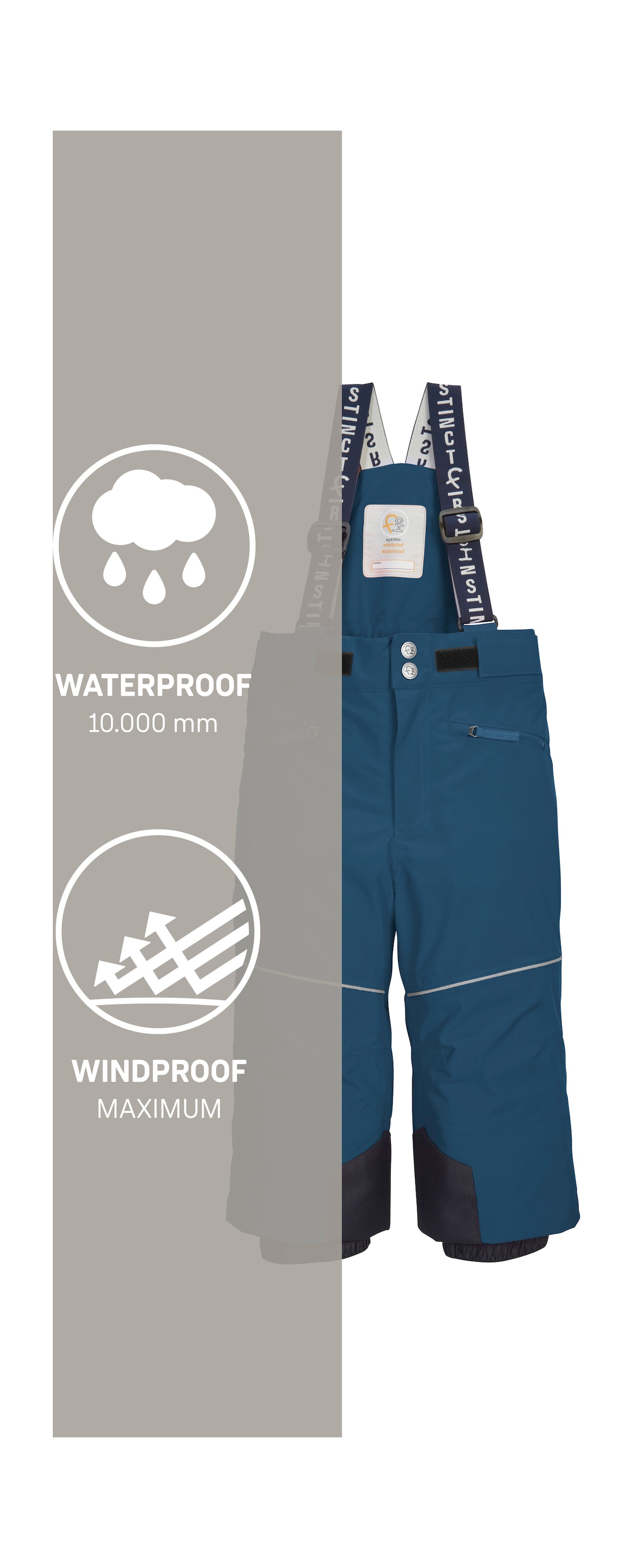 first instinct by killtec Skihose »FISW 48 MNS SKI PNTS«  Wasser- und winddichte Schneehose mit Grow-Up-Funktion und PFAs-frei