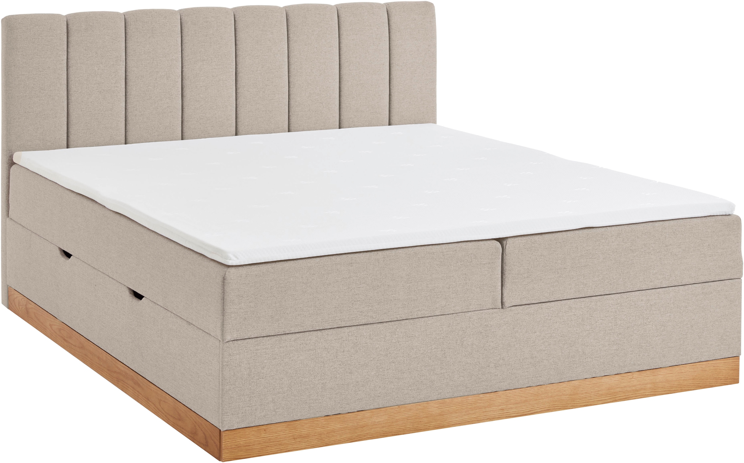 Home affaire Boxbett »Frappelle inkl. Bettkasten, erhältlich in der Größe 180x200cm, H3« inkl. PUR-Schaum-Topper