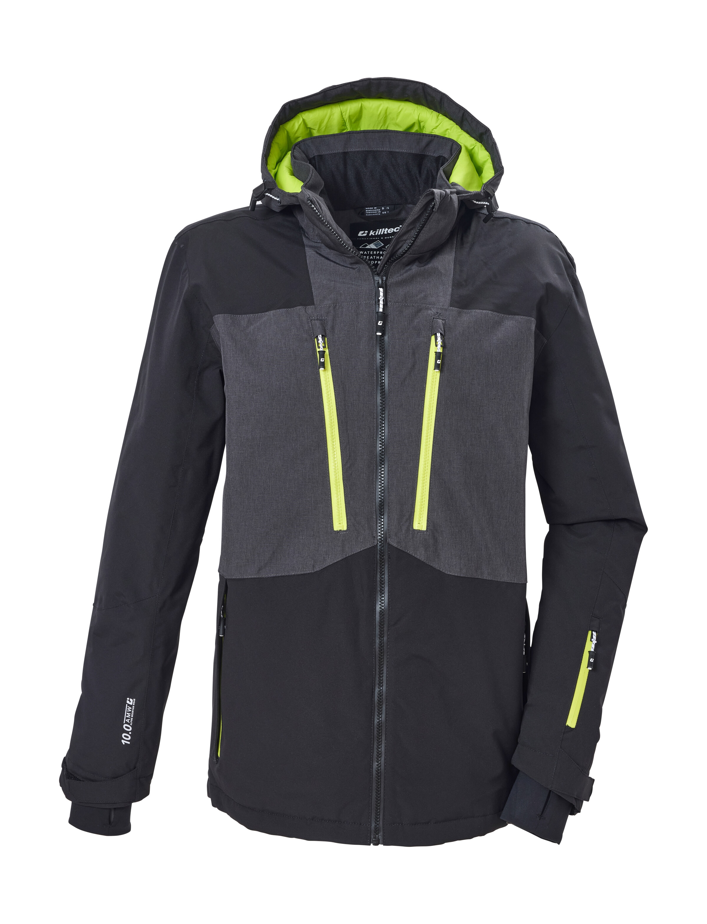 Killtec Skijacke »KSW 288 MN SKI JCKT« Wind- und wasserdichte Funktionsjacke mit abnehmbarer Kapuze