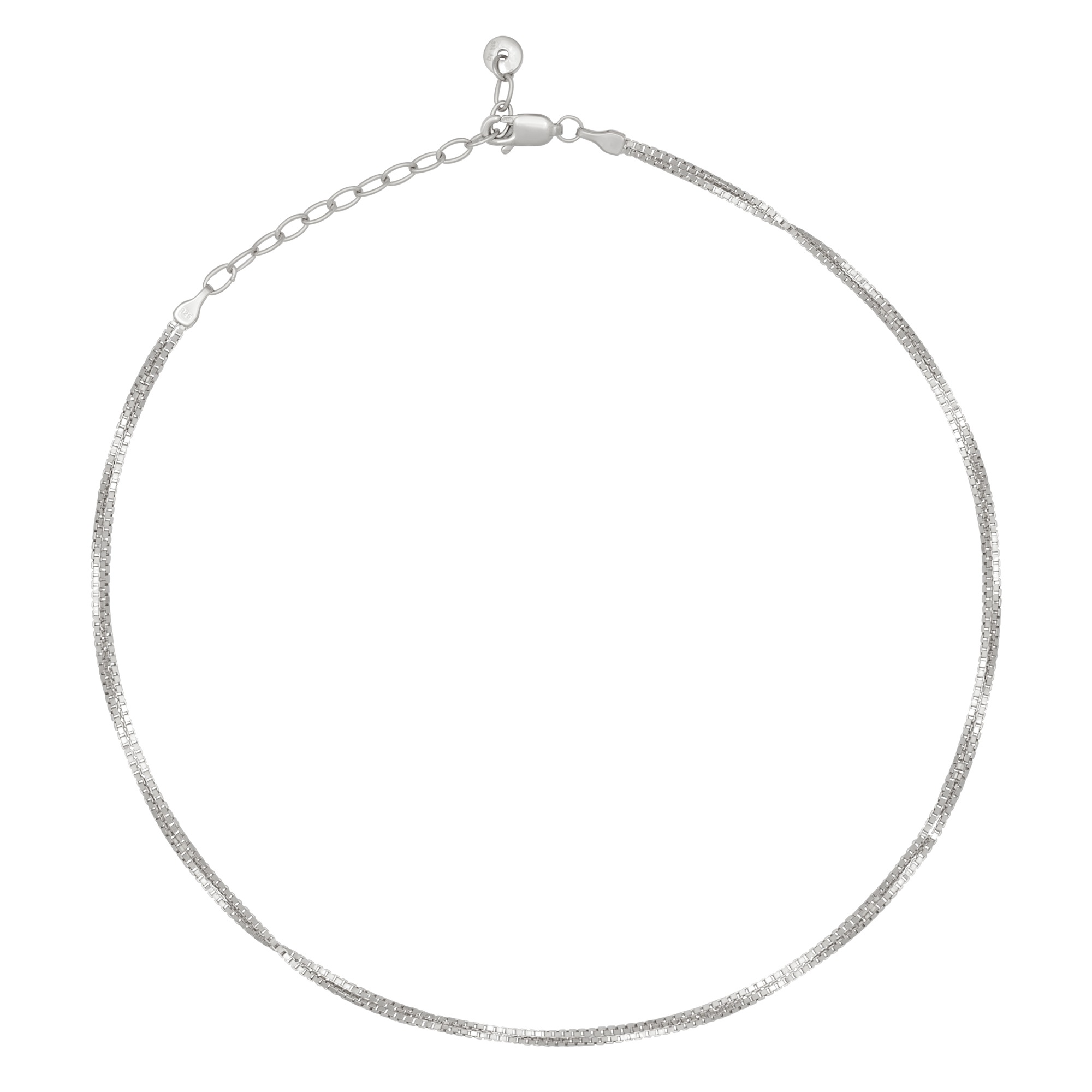 CAÏ Choker »925/- Sterling Silber Venezianer Kette rhodiniert«