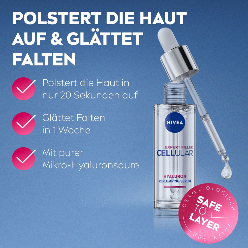Nivea Gesichtspflege-Set »NIVEA CELLULAR Serum Layering Routine Set«