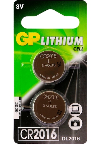 GP Batteries Knopfzelle »CR2016«, CR2016, 3 V, (Packung) kaufen