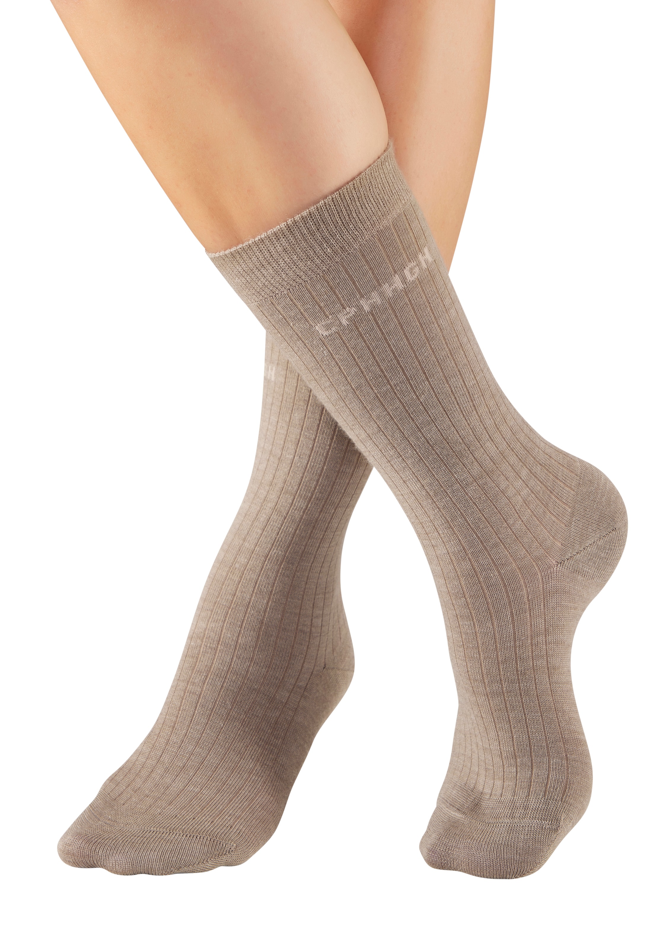 Copenhagen Studios Basicsocken Packung, 2 Paar tlg. gerippt, mit wärmender Wolle