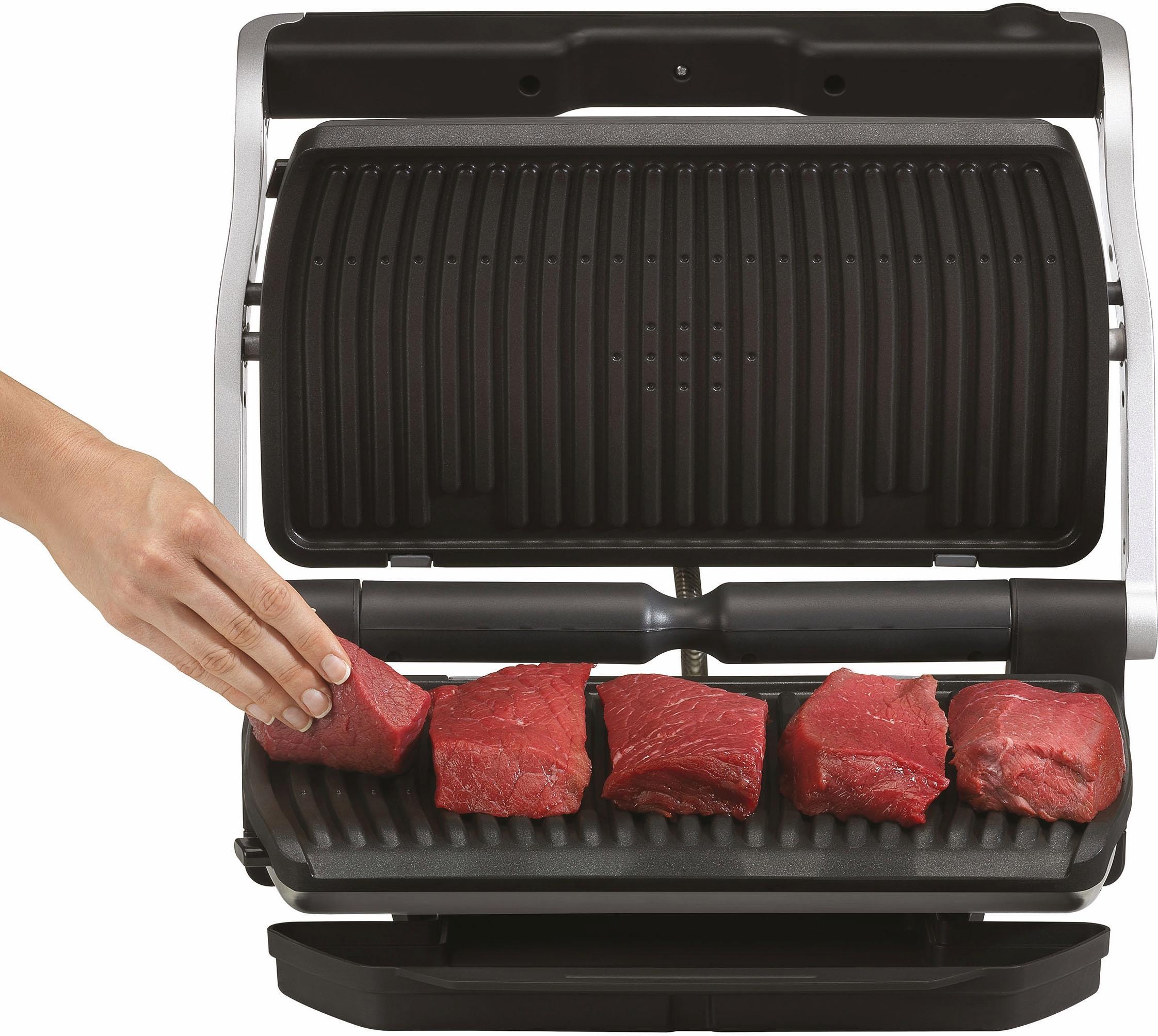 Tefal Kontaktgrill GC724D OptiGrill+ XL, 2000 W, Backschale, 9  voreingestellte Programme, 4 Temperaturlevel