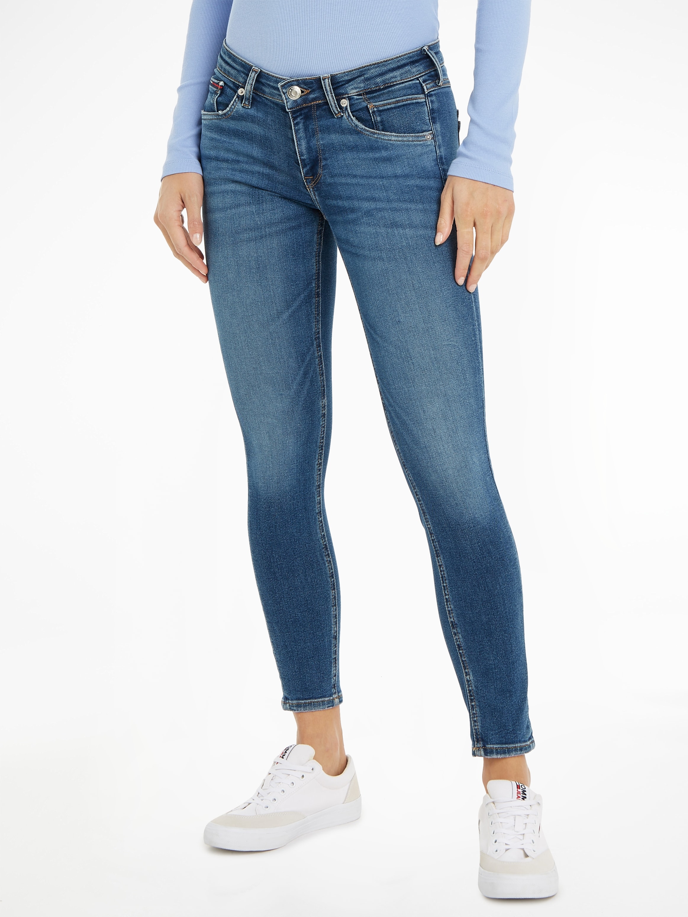 Tommy Jeans Skinny-fit-Jeans »Scarlett«, mit gestickter Tommy Jeans Flag an  der Münztasche kaufen bei OTTO