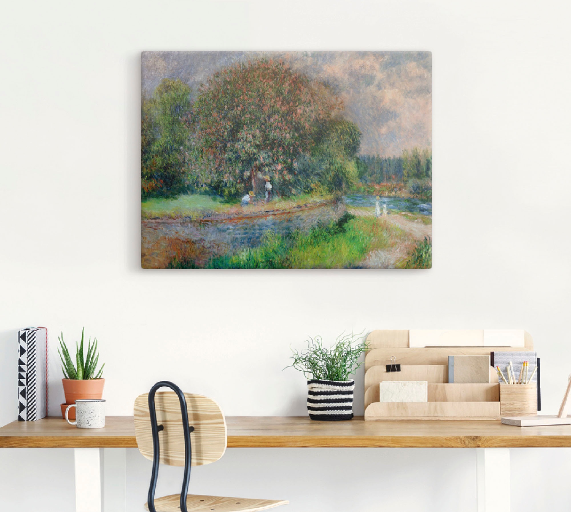 Artland Wandbild »Blühender Kastanienbaum«, Wiesen & Bäume, (1 St.), als Leinwandbild, Poster in verschied. Größen