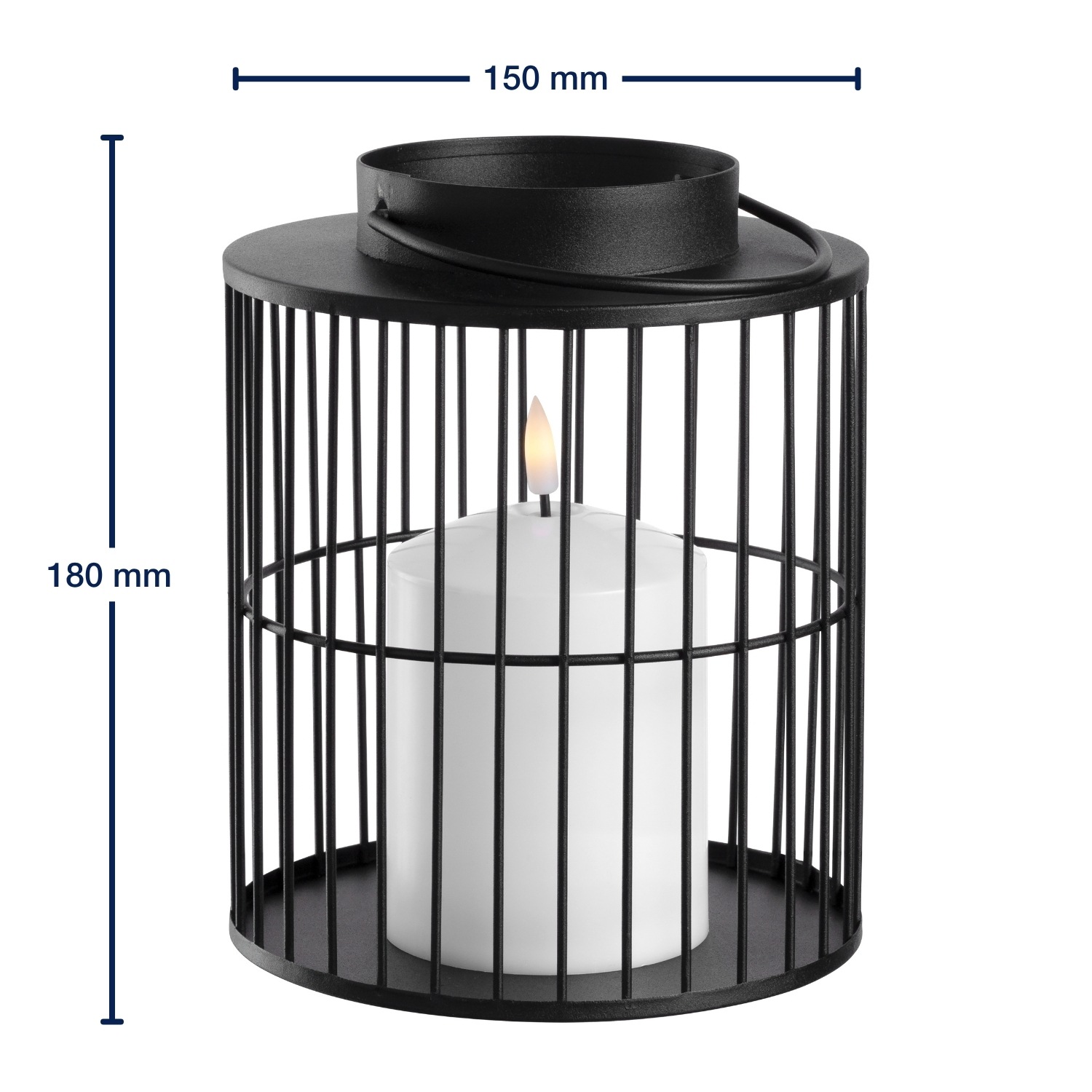 LEONARDO LED-Leuchte »Silenzio« aus schwarzem Metall