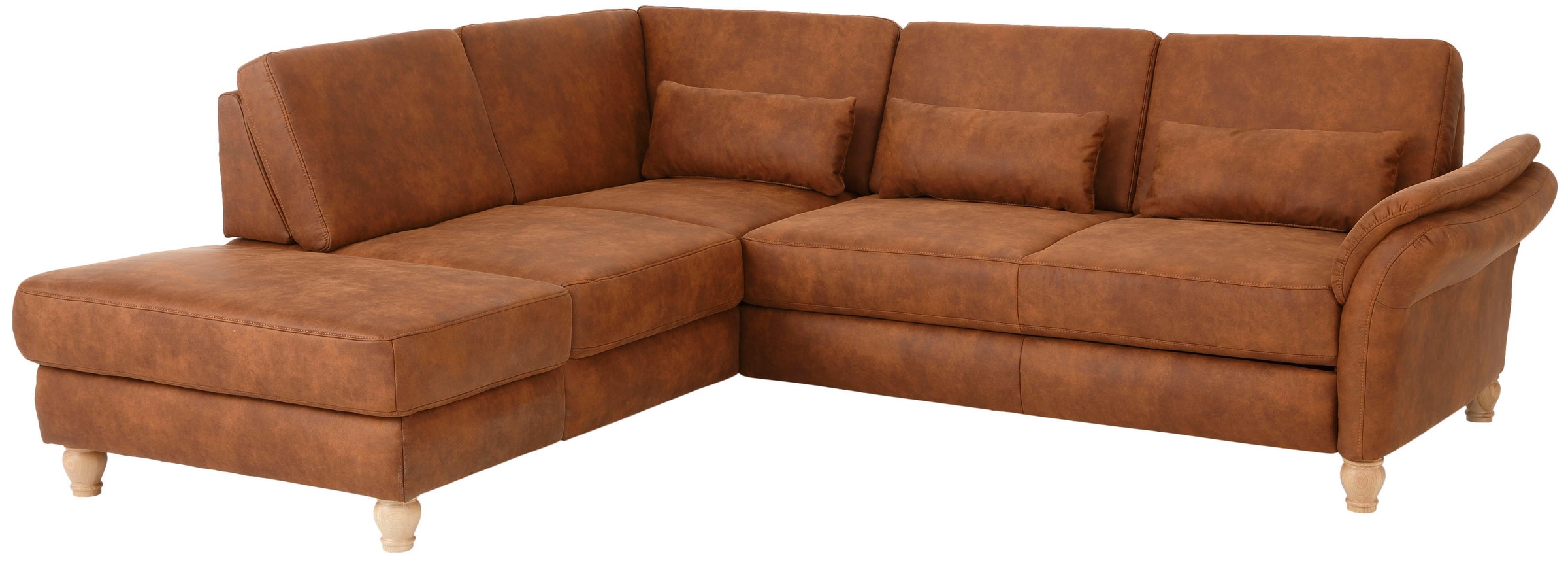 Home affaire Ecksofa »Palace L-Form«, incl. Sitztiefenverstellung, wahlweise mit Bettfunktion und Stauraum