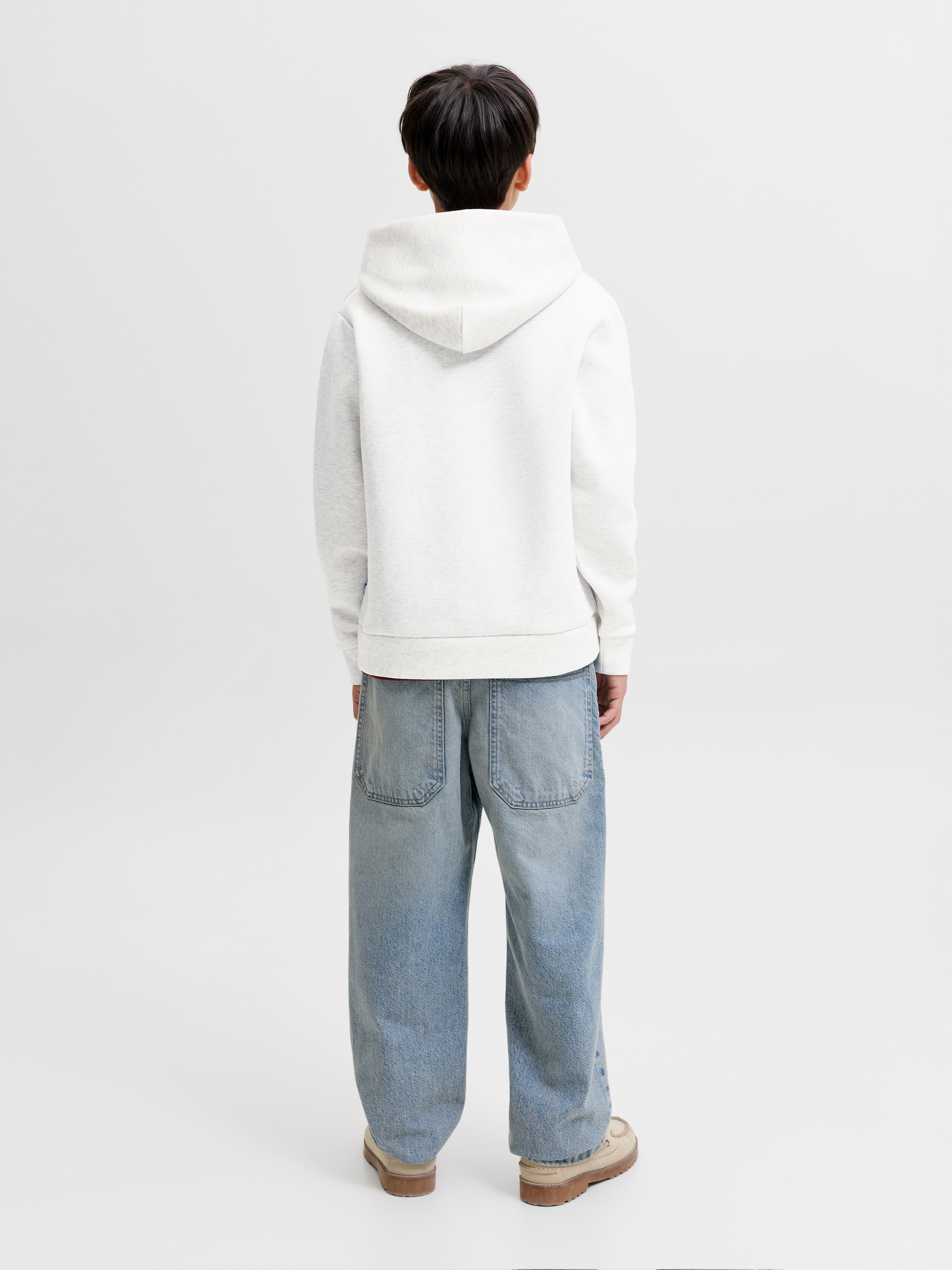 Jack & Jones Junior Kapuzensweatshirt »JJEBARRON SWEAT HOOD NOOS JNR«, Materialmix, locker geschnitten
