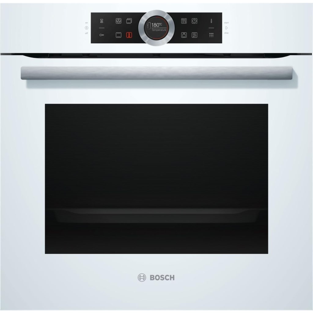 BOSCH Pyrolyse Backofen »HBG675BW1«, Serie 8, mit Teleskopauszug nachrüstbar, Pyrolyse-Selbstreinigung, mit AutoPilot