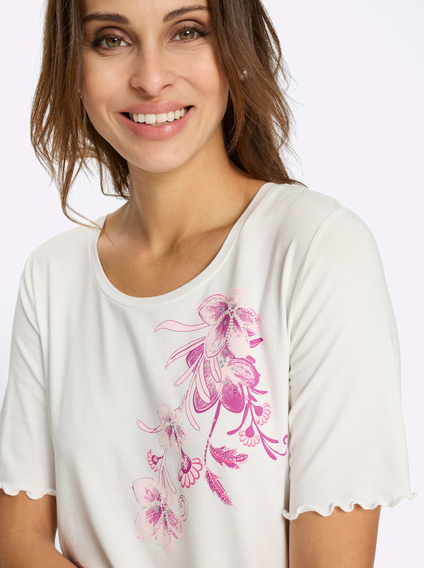 Lady Kurzarmshirt »Rundhals-Shirt« 1 tlg.