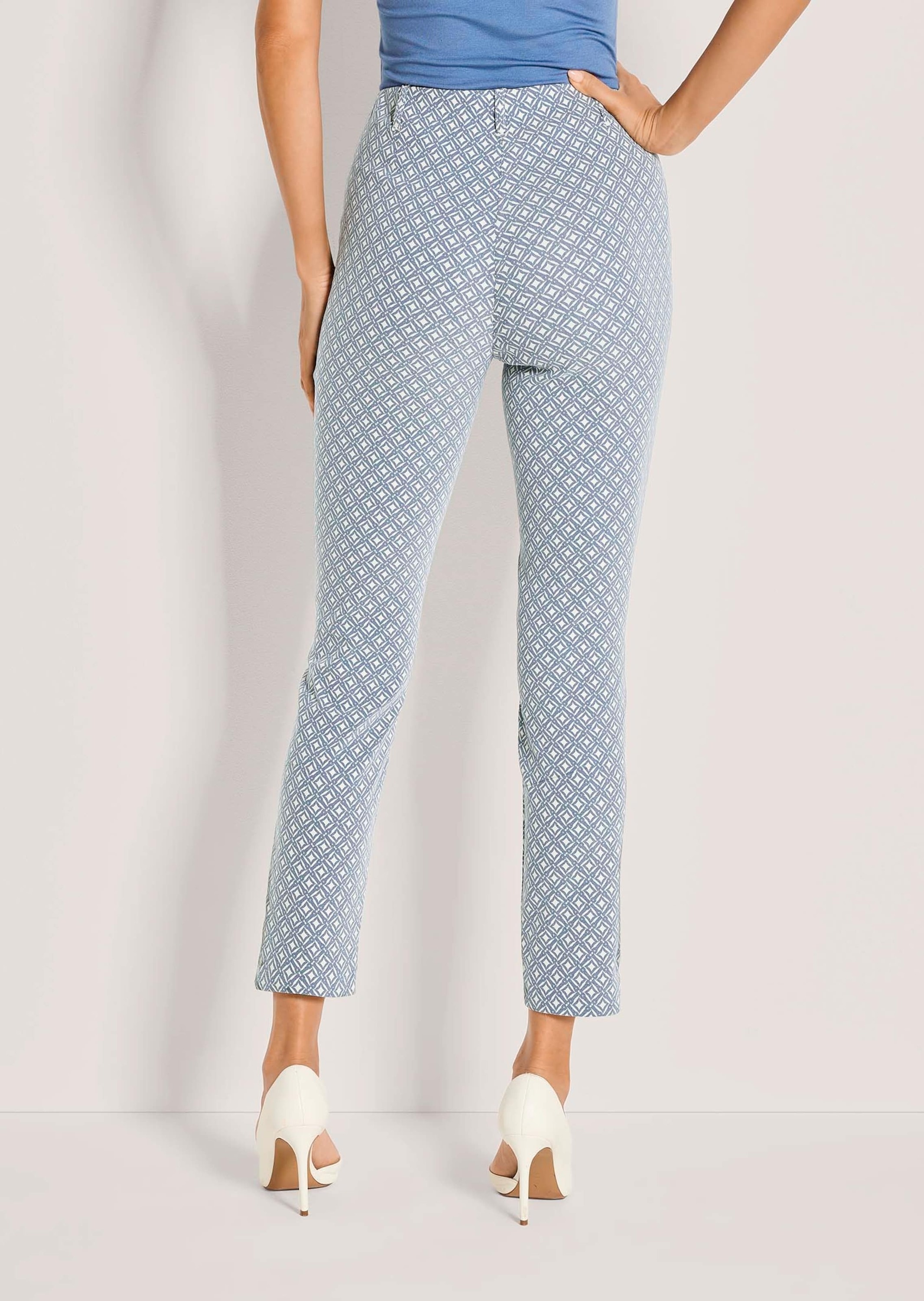 MADELEINE Stoffhose »Jerseyhose Jacquardhose mit grafischem Muster«  Jacquardhose mit elastischem Bund
