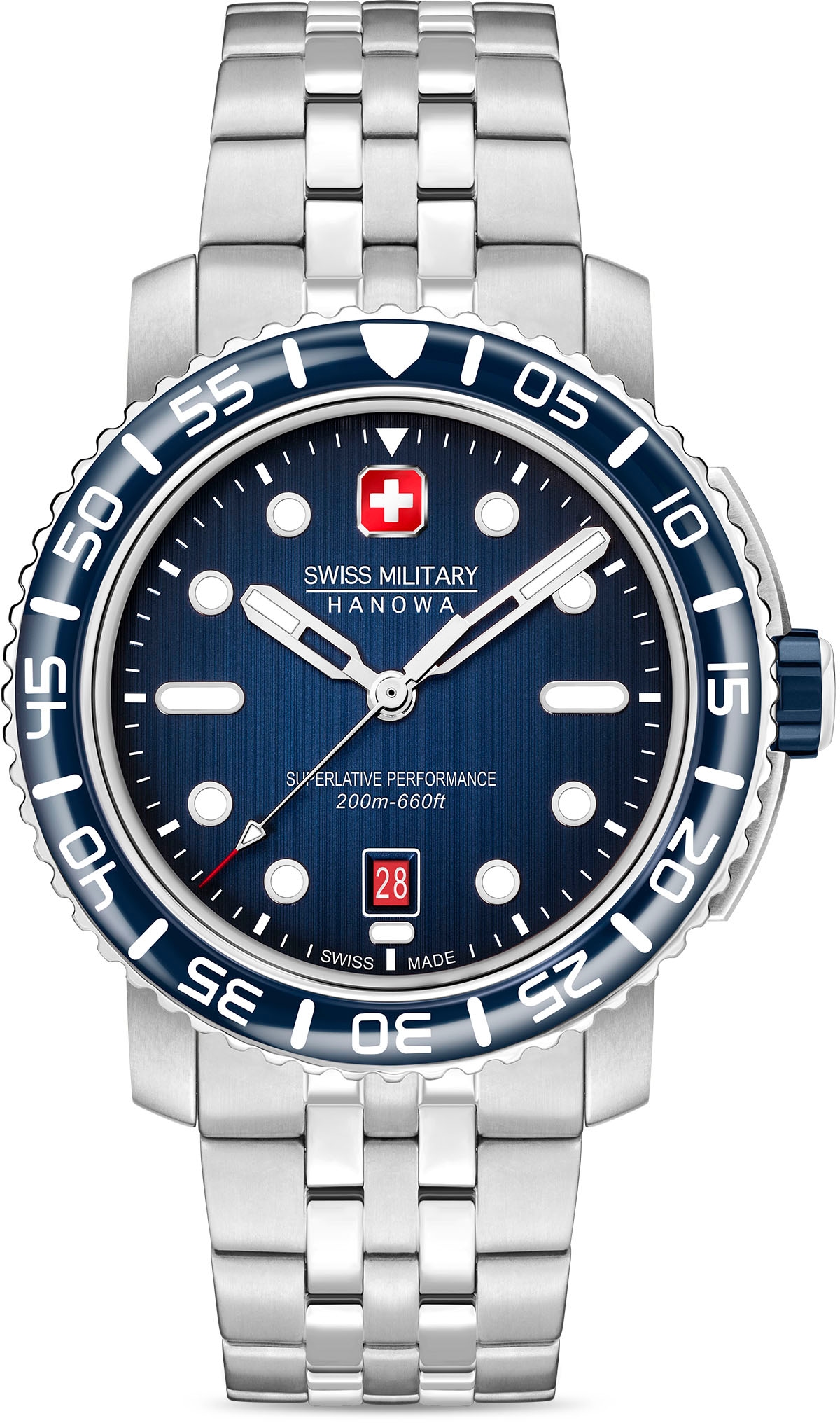 Schweizer Uhr »BLACK MARLIN, SMWGH0001703«, Quarzuhr, Armbanduhr, Herrenuhr, Swiss...