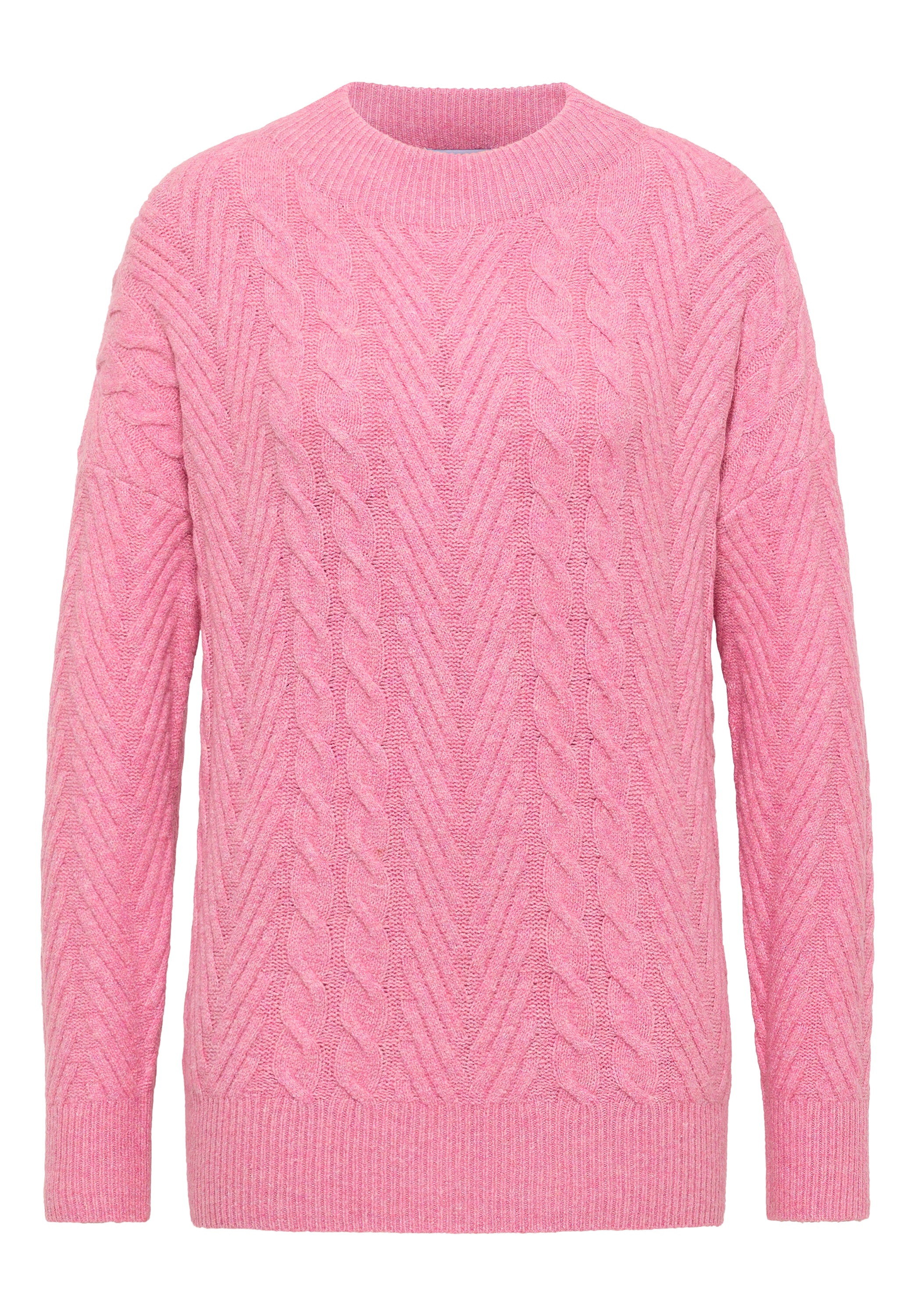 Cecil Strickpullover mit Turtle Neck, Zopfmuster