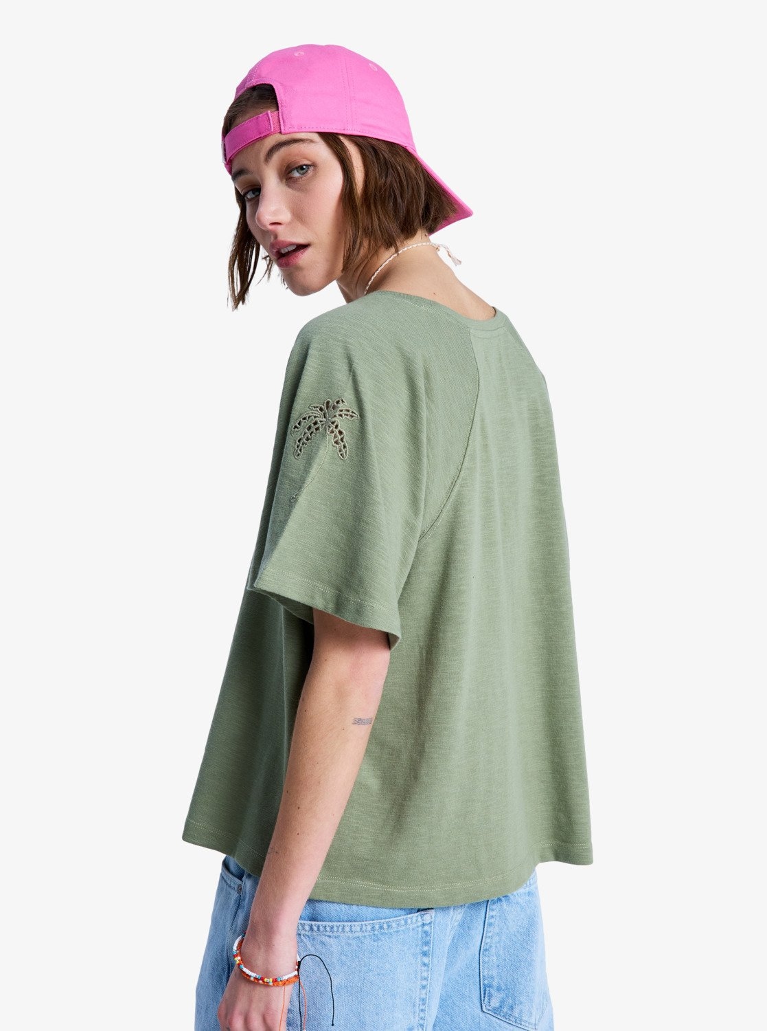 Roxy T-Shirt »TIME FOR PALM TREE« Kurzarm, sportlicher Stil