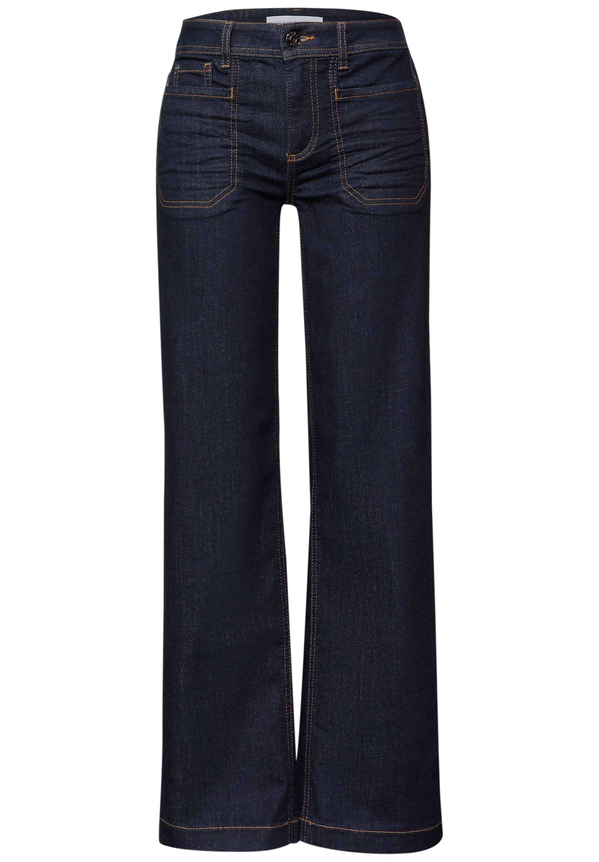 STREET ONE 5-Pocket-Jeans Rinsed Wide Leg Jeans