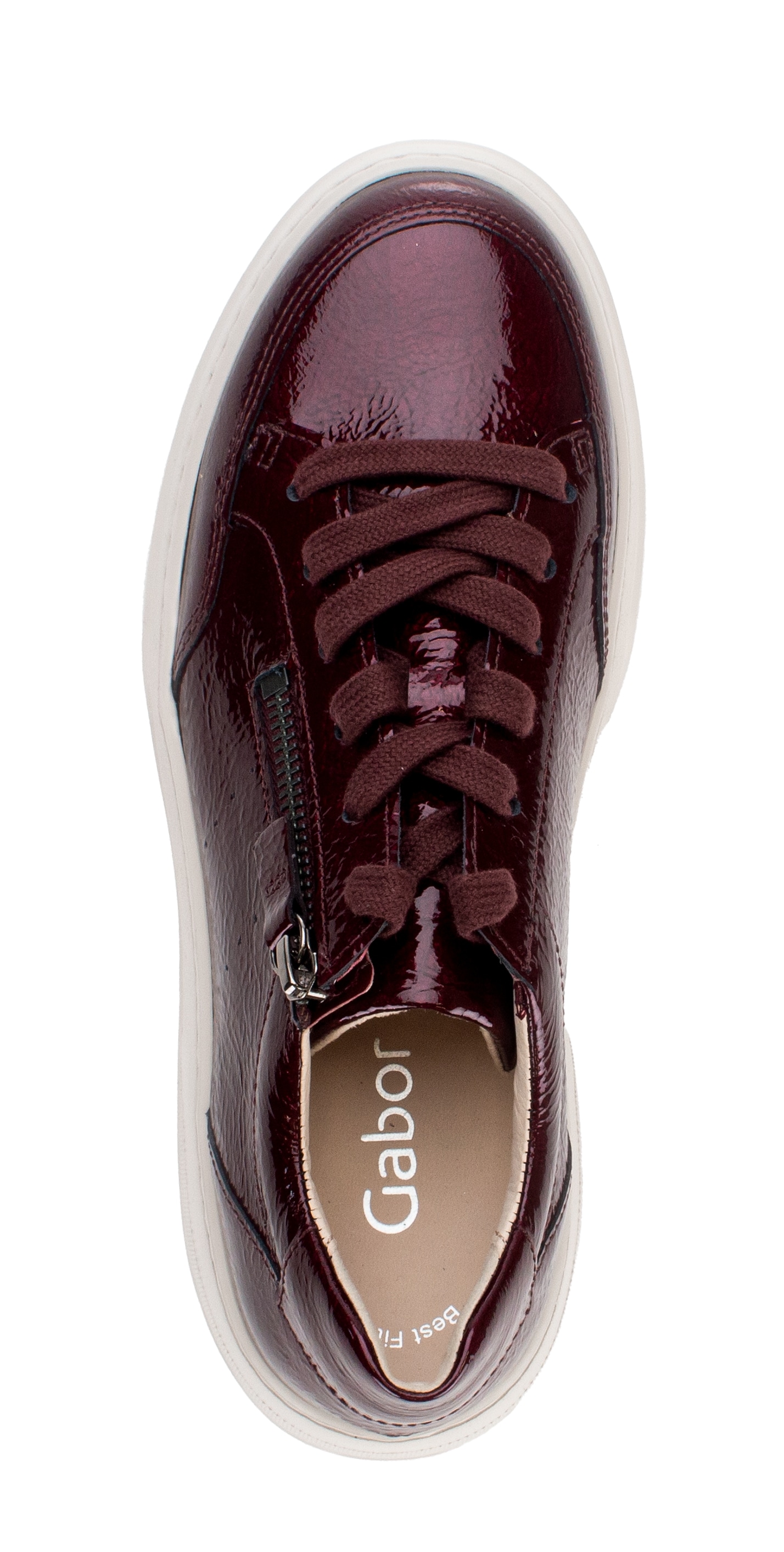 Gabor Plateausneaker  Freizeitschuh, Halbschuh, Schnürschuh mit gepolstertem Schaftrand