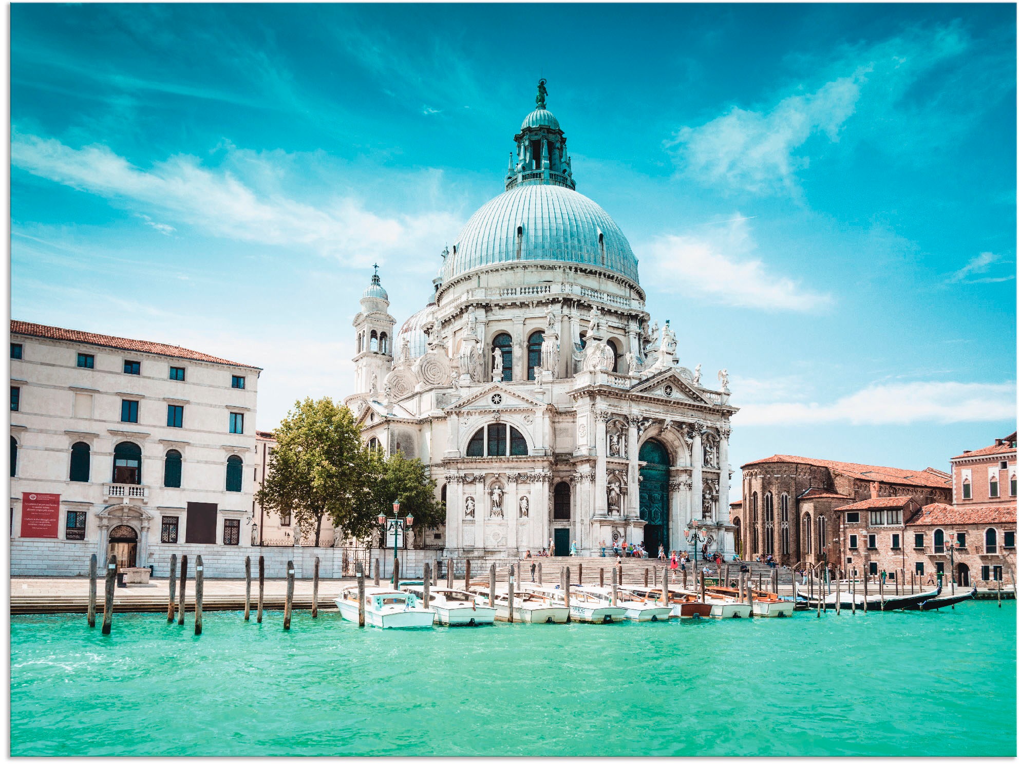 Artland Wandbild »Venedig Santa Maria della Salute II«, Italien, (1 St.), in vielen Größen & Produktarten - Alubild / Outdoorbild für den Außenbereich, Leinwandbild, Poster, Wandaufkleber / Wandtattoo auch für Badezimmer geeignet