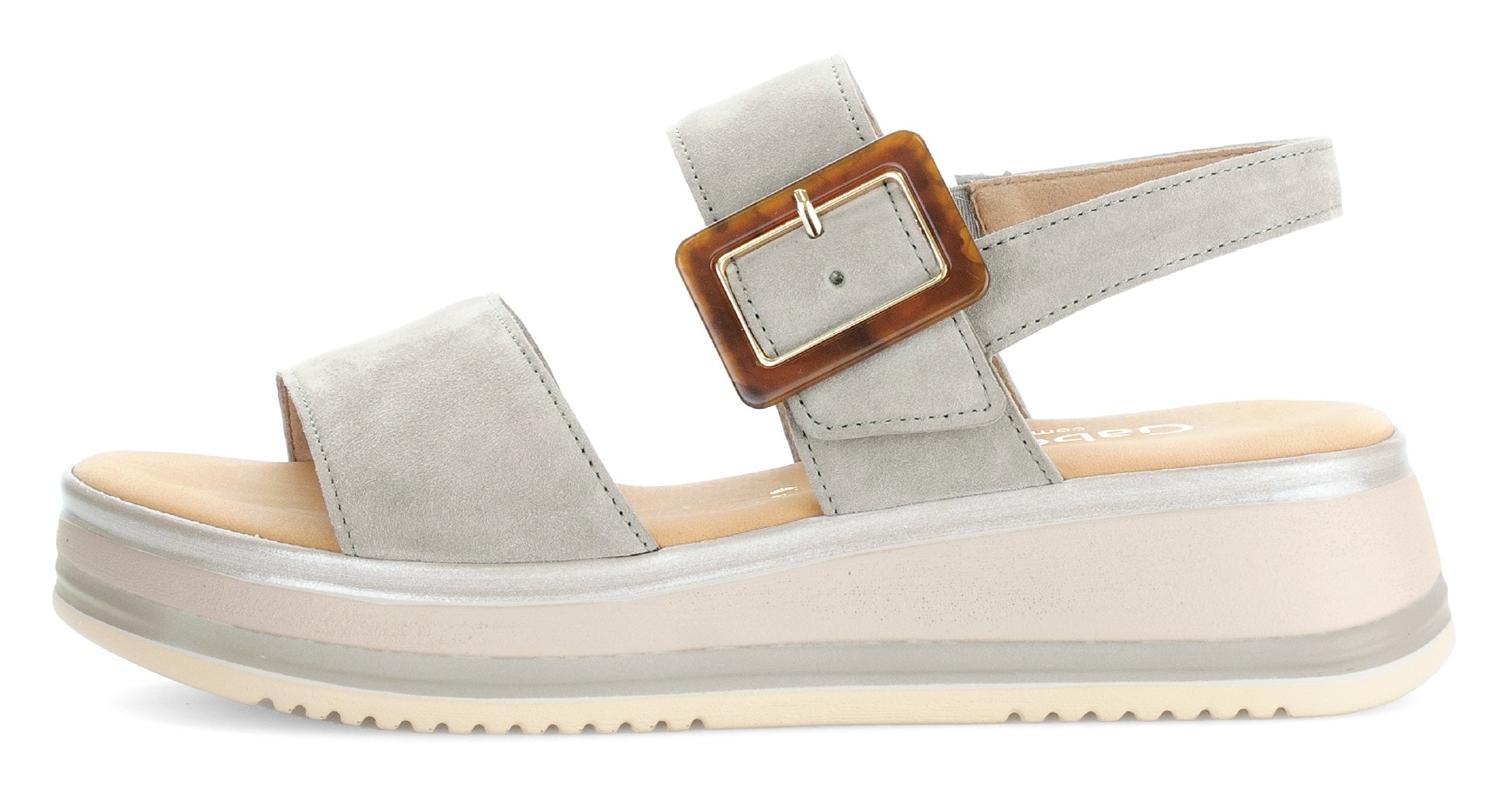 Gabor Plateausandaletten »RHODOS«, Keilabsatz, Sommerschuh in bequemer Schuhweite G (= weit)