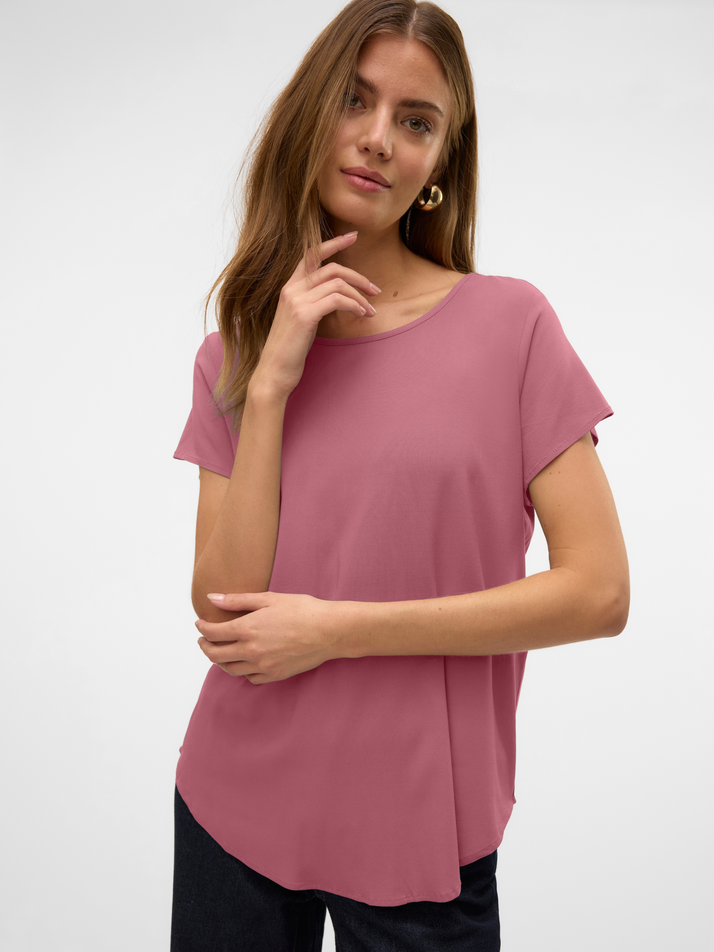 Vero Moda Blusenshirt »VMBELLA SS TOP WVN GA NOOS«